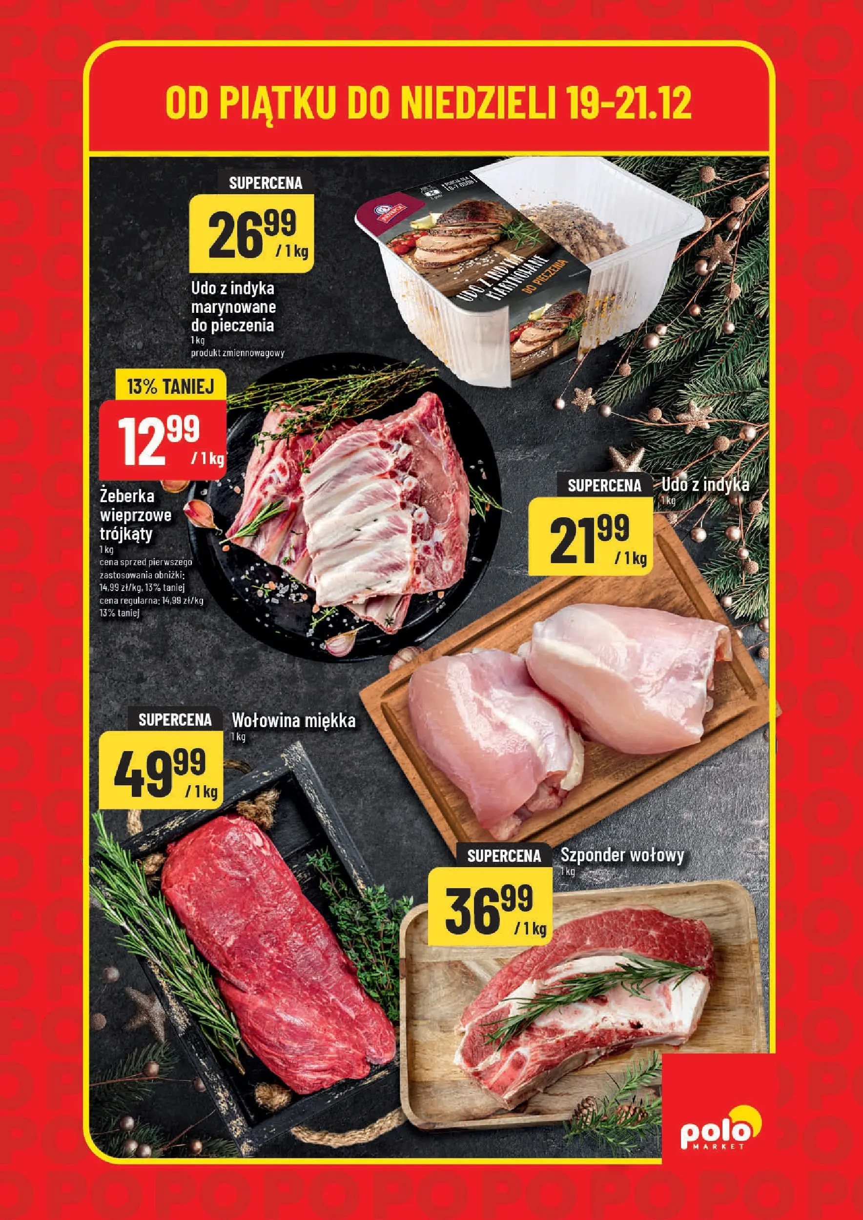 Nowa POLOmarket gazetka od jutra 19.12.2025 (PDF) | Strona: 3 | Produkty: Wołowina