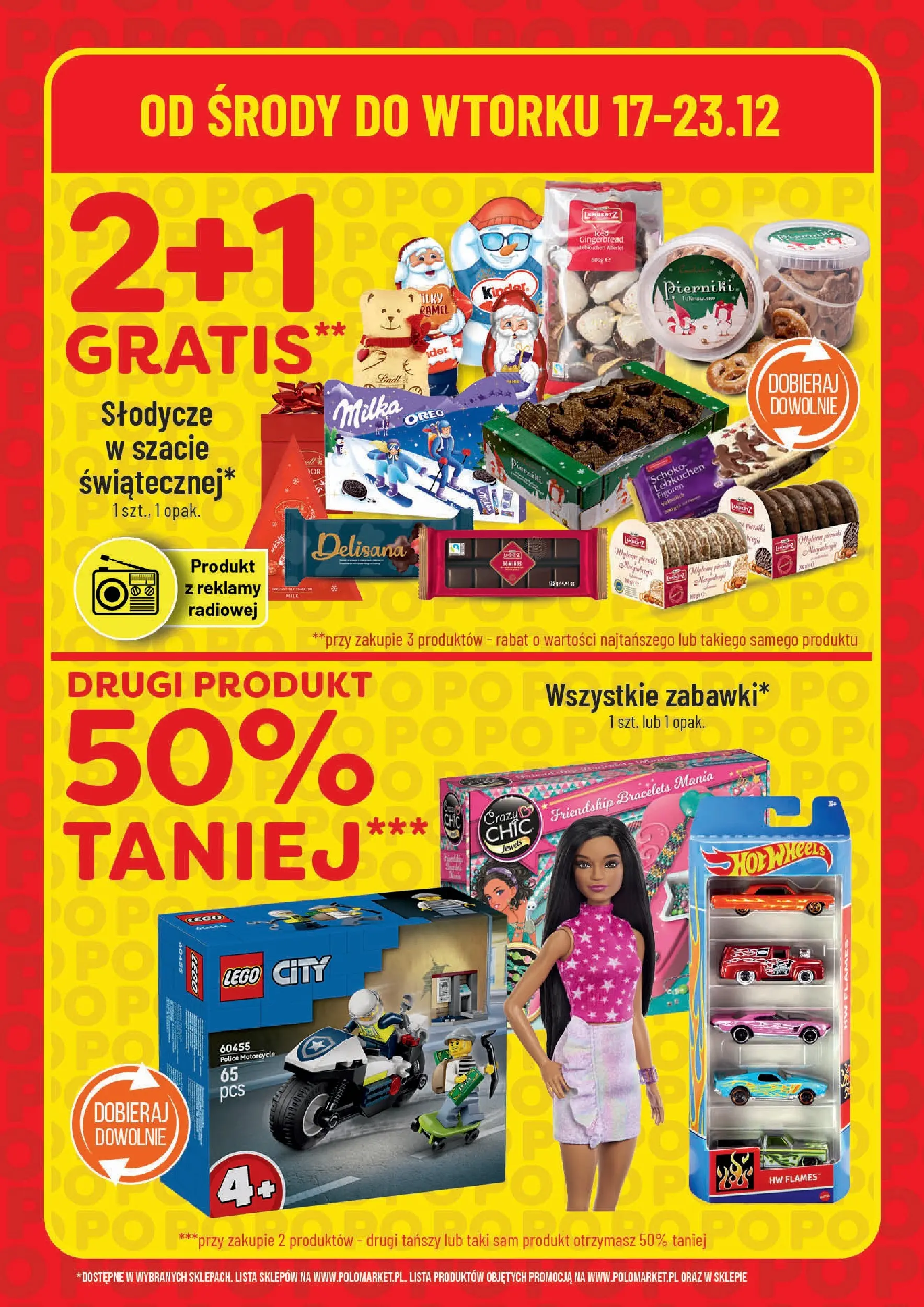 Nowa POLOmarket gazetka od jutra 19.12.2025 (PDF) | Strona: 6 | Produkty: Słodycze, Lego, Milka