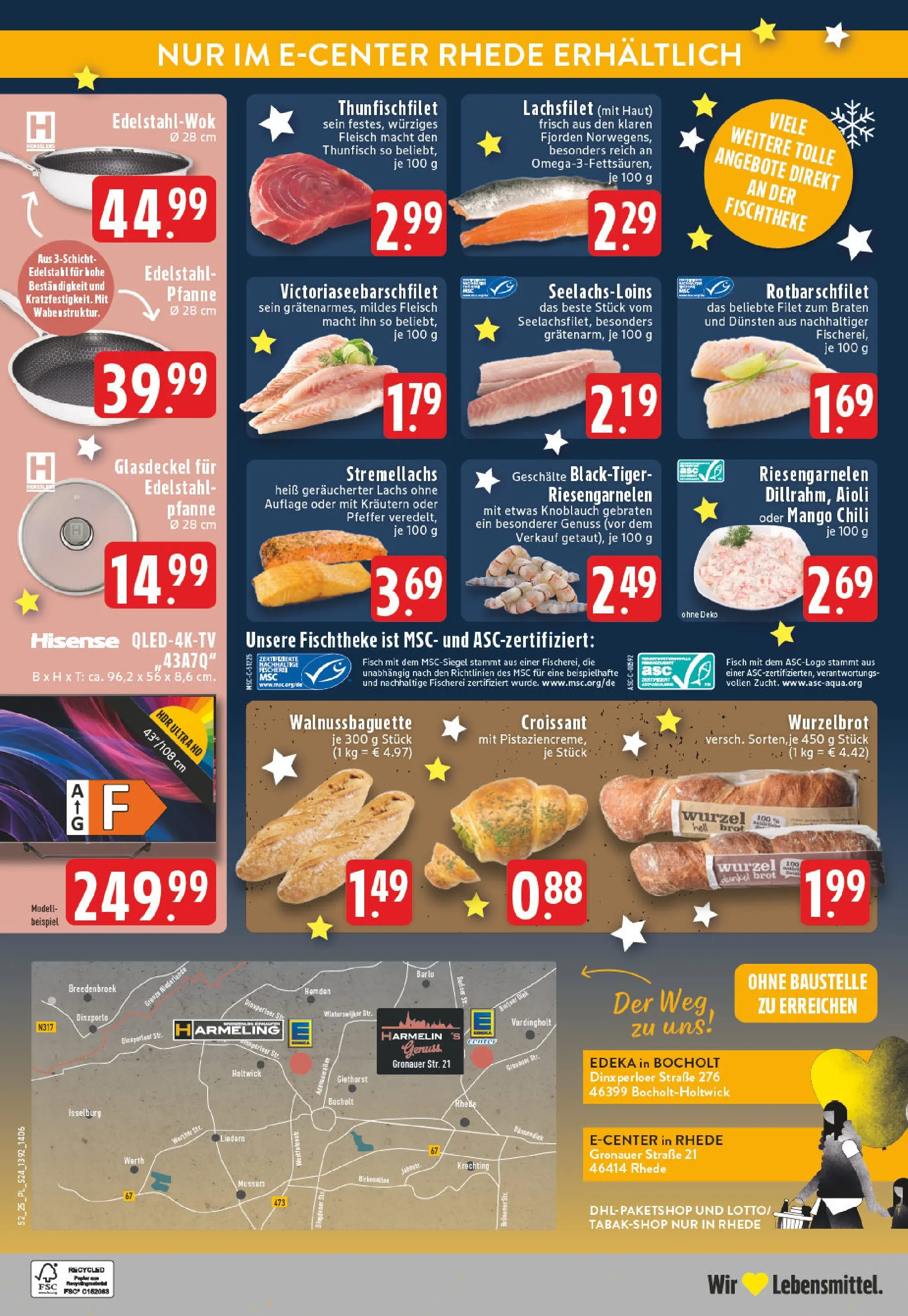 Edeka prospekt Bocholt - Holtwick	 (ab 22.12.2025) » Angebote Online | Seite: 26 | Produkte: Hisense, Baguette, Pfeffer, Mango