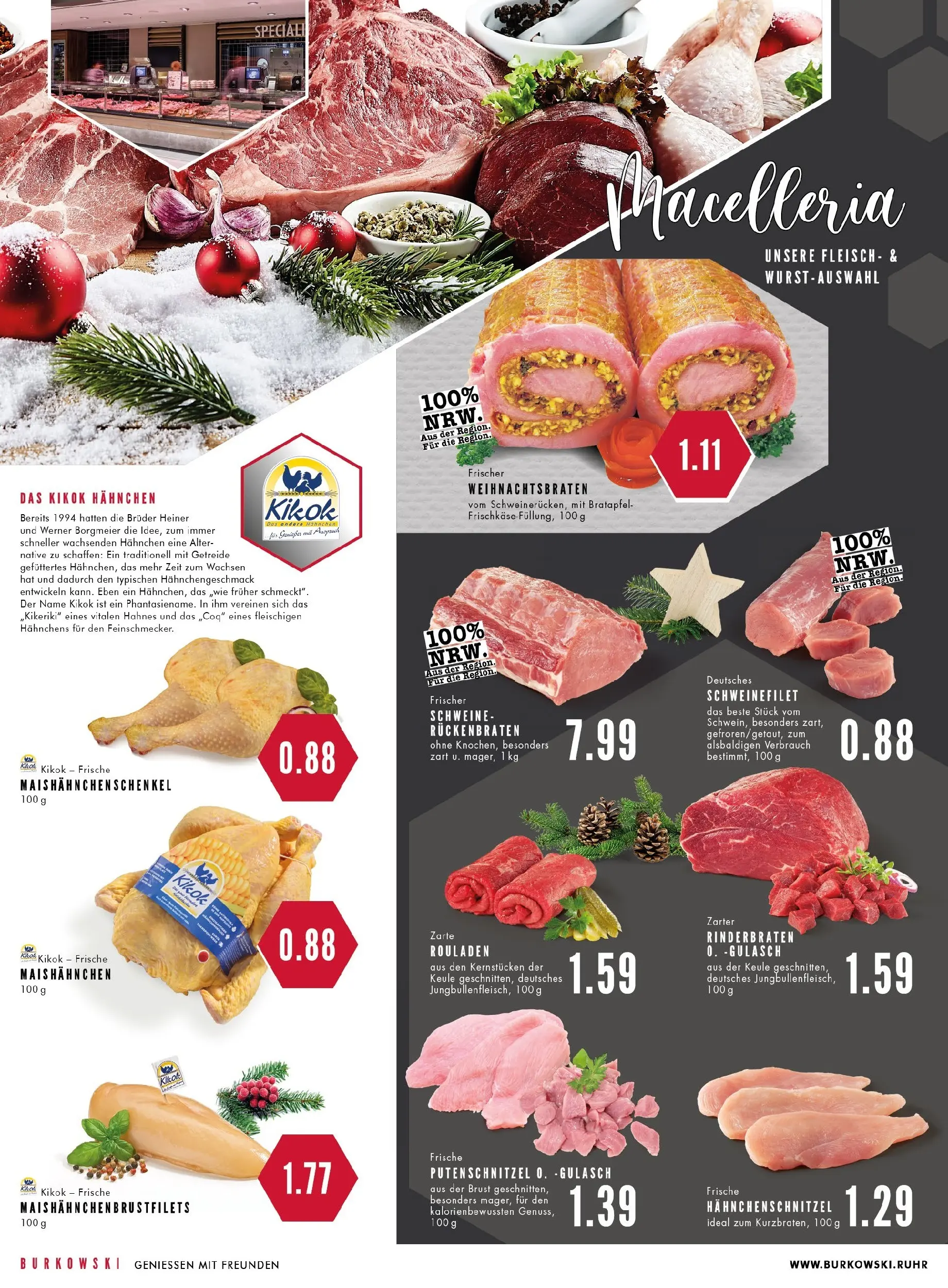 Edeka prospekt Bochum	 (ab 22.12.2025) » Angebote Online | Seite: 4 | Produkte: Hahnchen, Gulasch, Putenschnitzel, Getreide