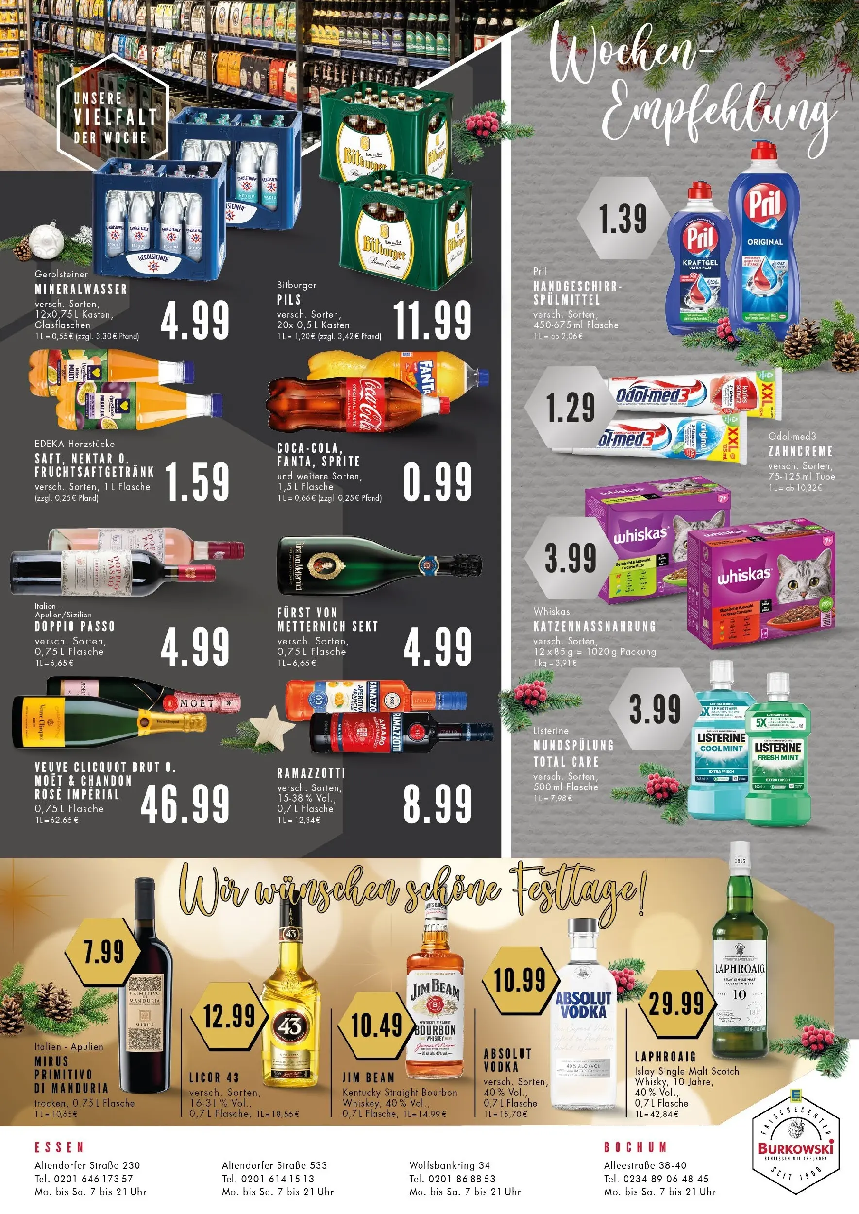 Edeka prospekt Bochum	 (ab 22.12.2025) » Angebote Online | Seite: 8 | Produkte: Whisky, Furst von metternich, Fanta, Gerolsteiner
