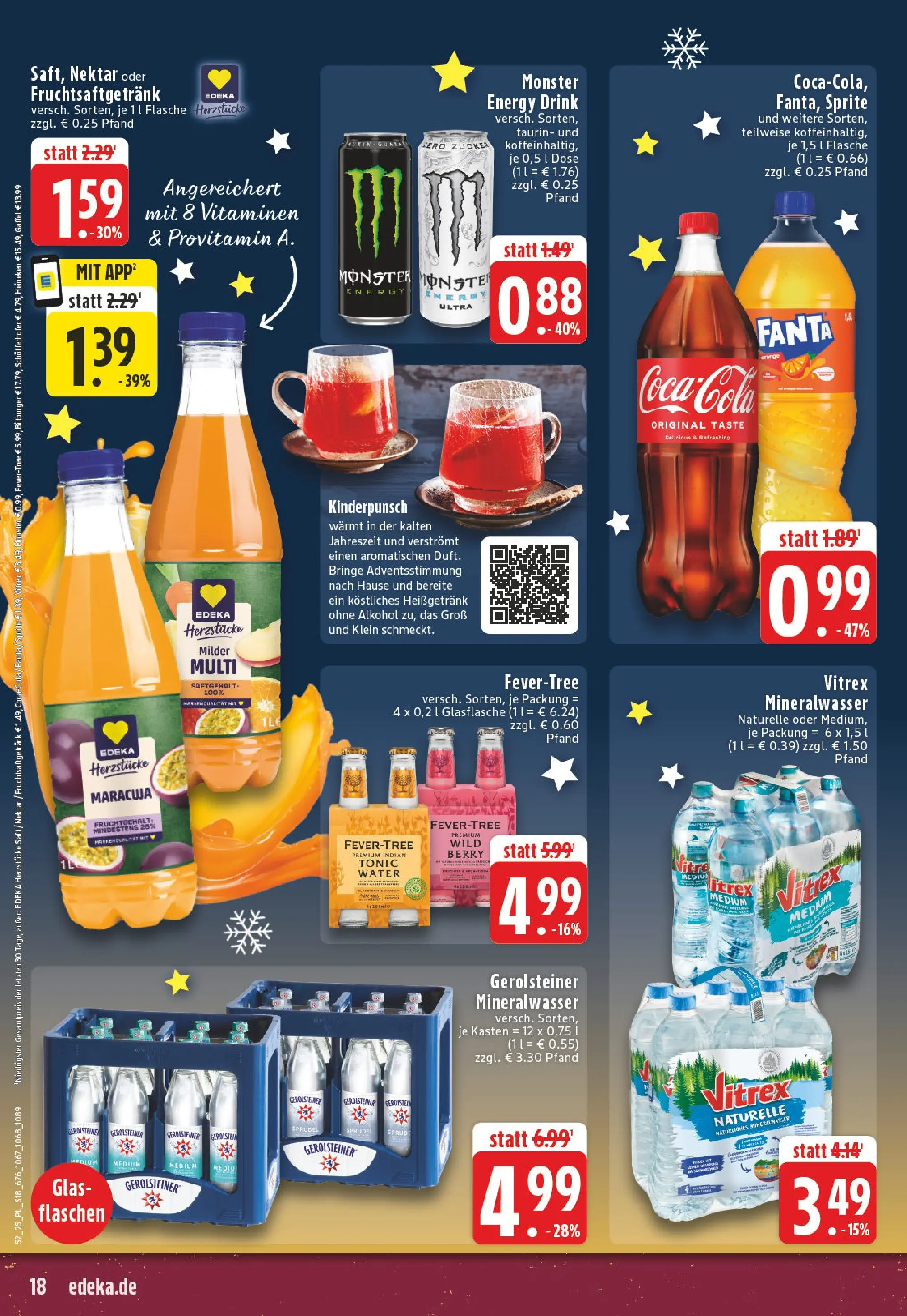Edeka prospekt Linnich	 (ab 22.12.2025) » Angebote Online | Seite: 18 | Produkte: Mixer, Fanta, Mineralwasser, Heineken