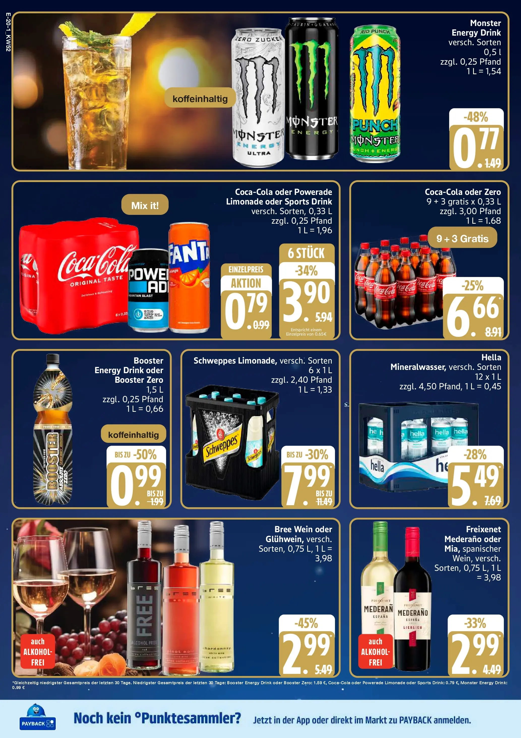 Edeka prospekt Ratzeburg	 (ab 21.12.2025) » Angebote Online | Seite: 20 | Produkte: Energy, Freixenet, Limonade, Zucker