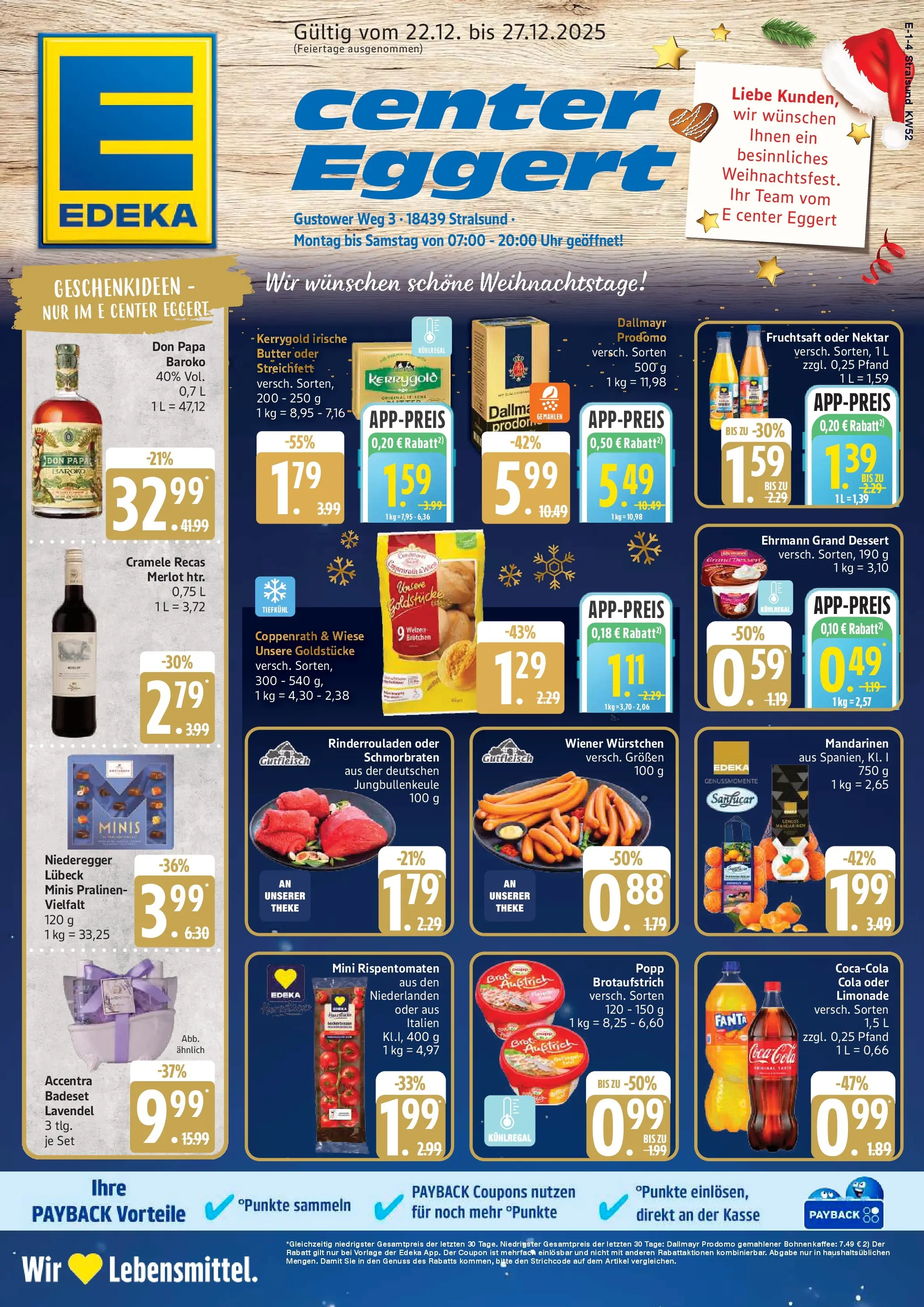 Edeka prospekt Stralsund	 (ab 22.12.2025) » Angebote Online | Seite: 1 | Produkte: Fanta, Cola, Mandarinen, Lavendel