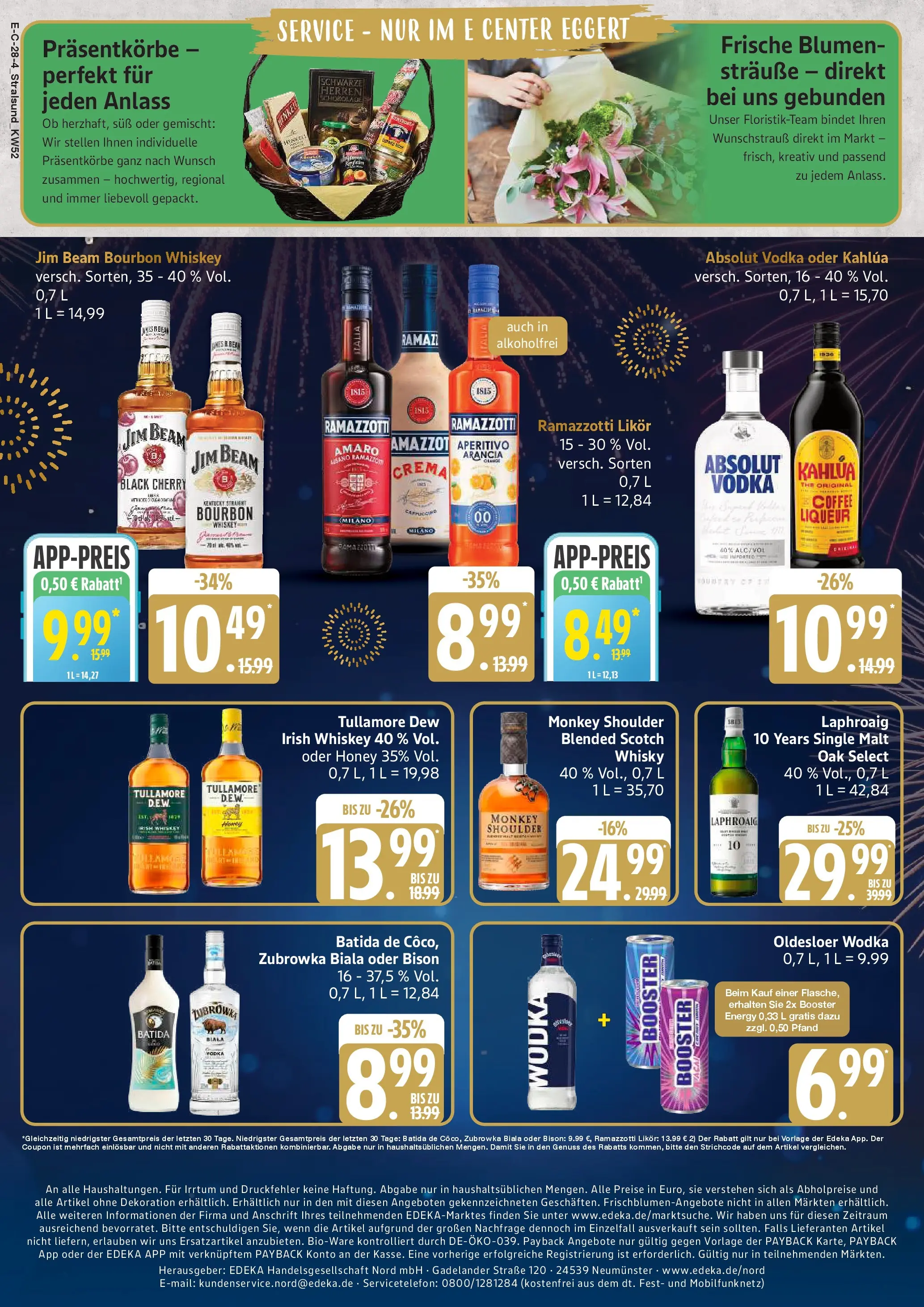 Edeka prospekt Stralsund	 (ab 22.12.2025) » Angebote Online | Seite: 28 | Produkte: Whisky, Likör, Wodka, Ramazzotti
