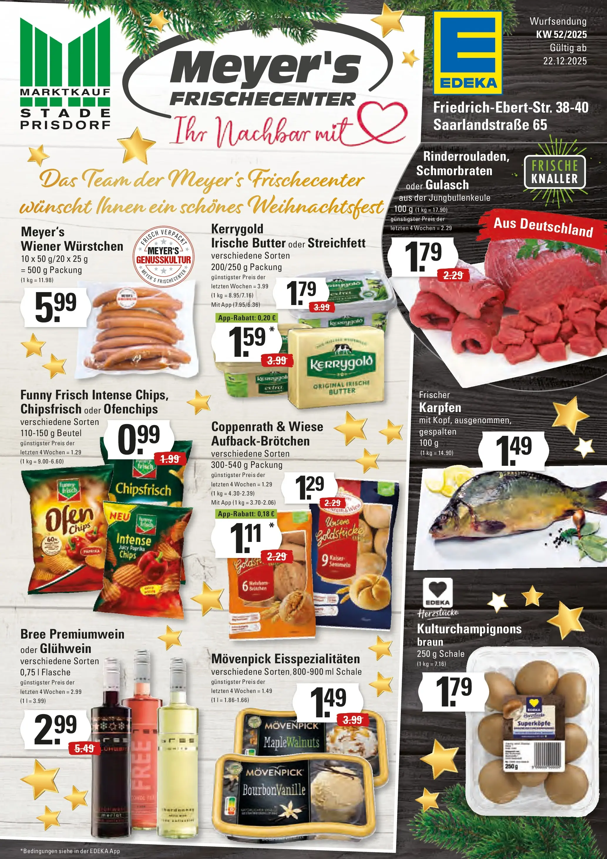 Edeka prospekt Stade	 (ab 21.12.2025) » Angebote Online | Seite: 1 | Produkte: Butter, Bree, Paprika, Gulasch