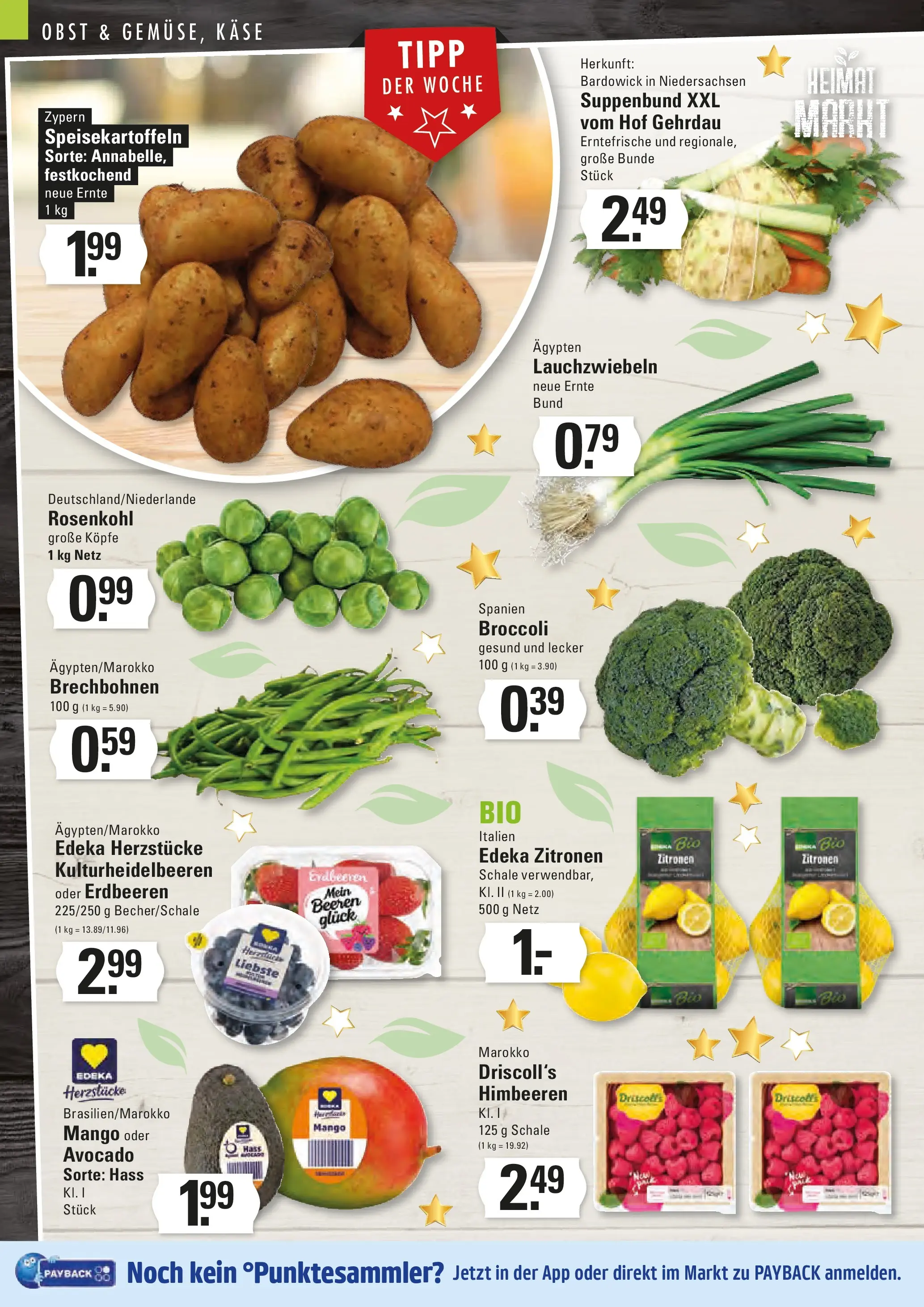 Edeka prospekt Hamburg	 (ab 21.12.2025) » Angebote Online | Seite: 2 | Produkte: Himbeeren, Obst, Mango, Zitronen