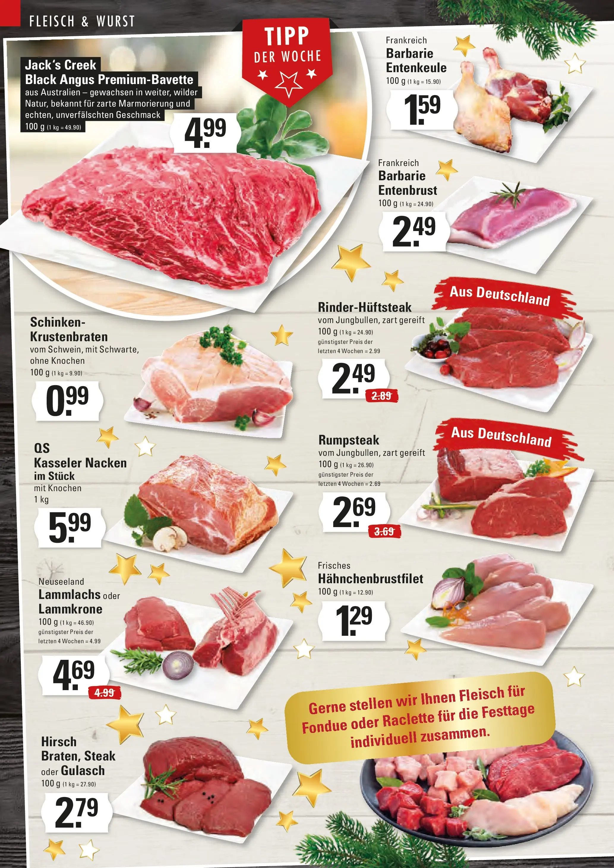 Edeka prospekt Hamburg	 (ab 21.12.2025) » Angebote Online | Seite: 4 | Produkte: Wurst, Schinken, Raclette, Fleisch