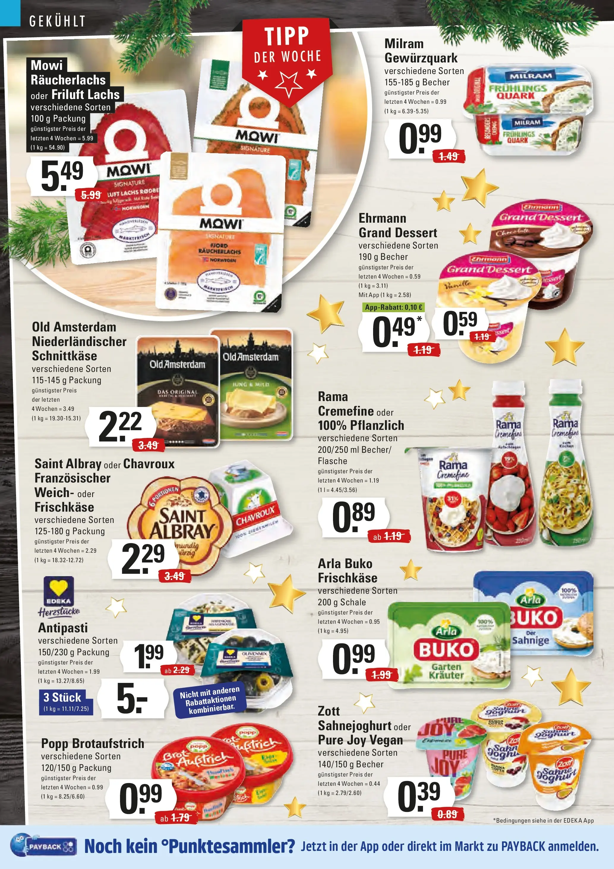 Edeka prospekt Hamburg	 (ab 21.12.2025) » Angebote Online | Seite: 8 | Produkte: Quark, Lachs, Milram, Arla buko