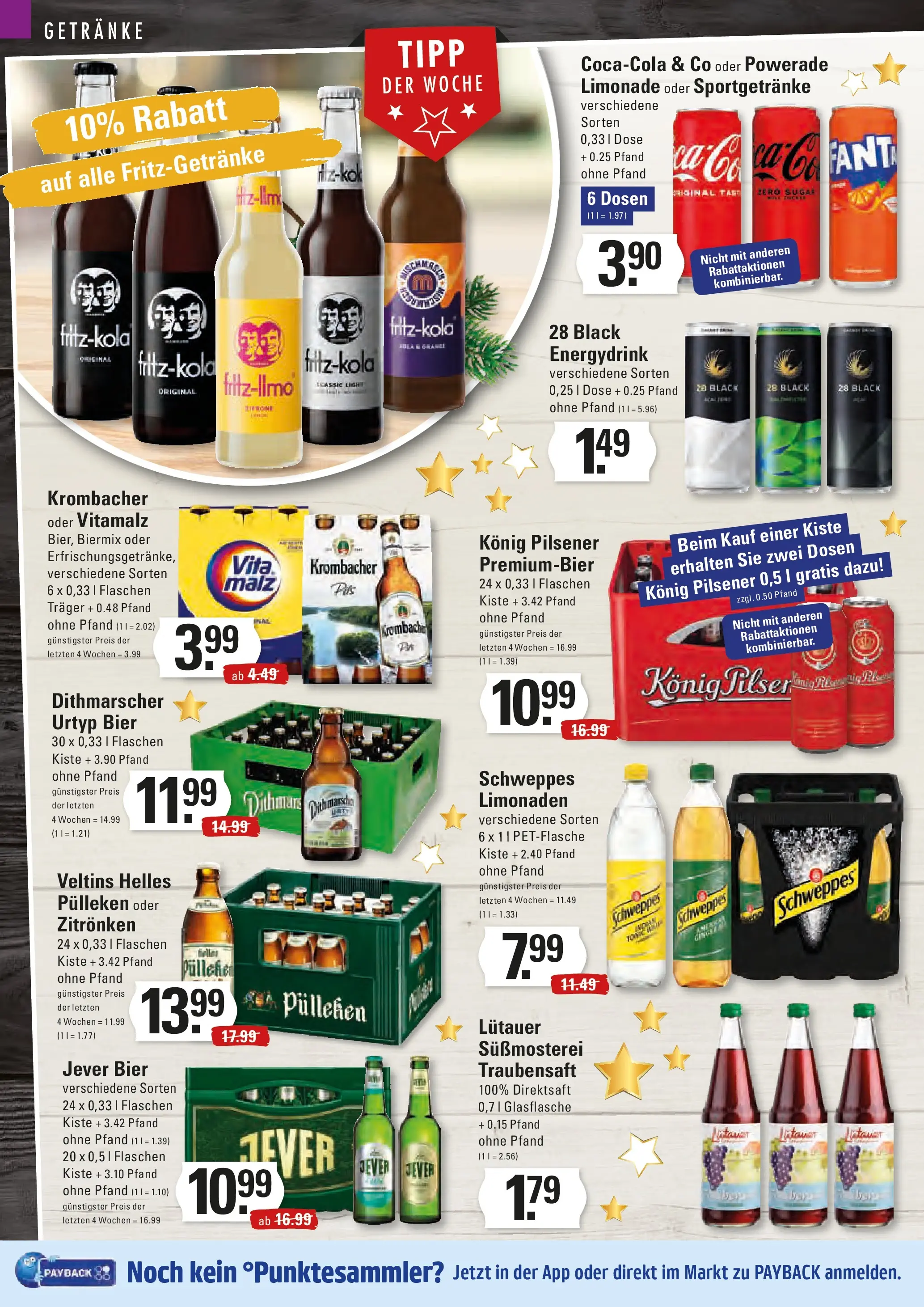 Edeka prospekt Hamburg	 (ab 21.12.2025) » Angebote Online | Seite: 10 | Produkte: Helles pulleken, Bier, Limonade, Veltins
