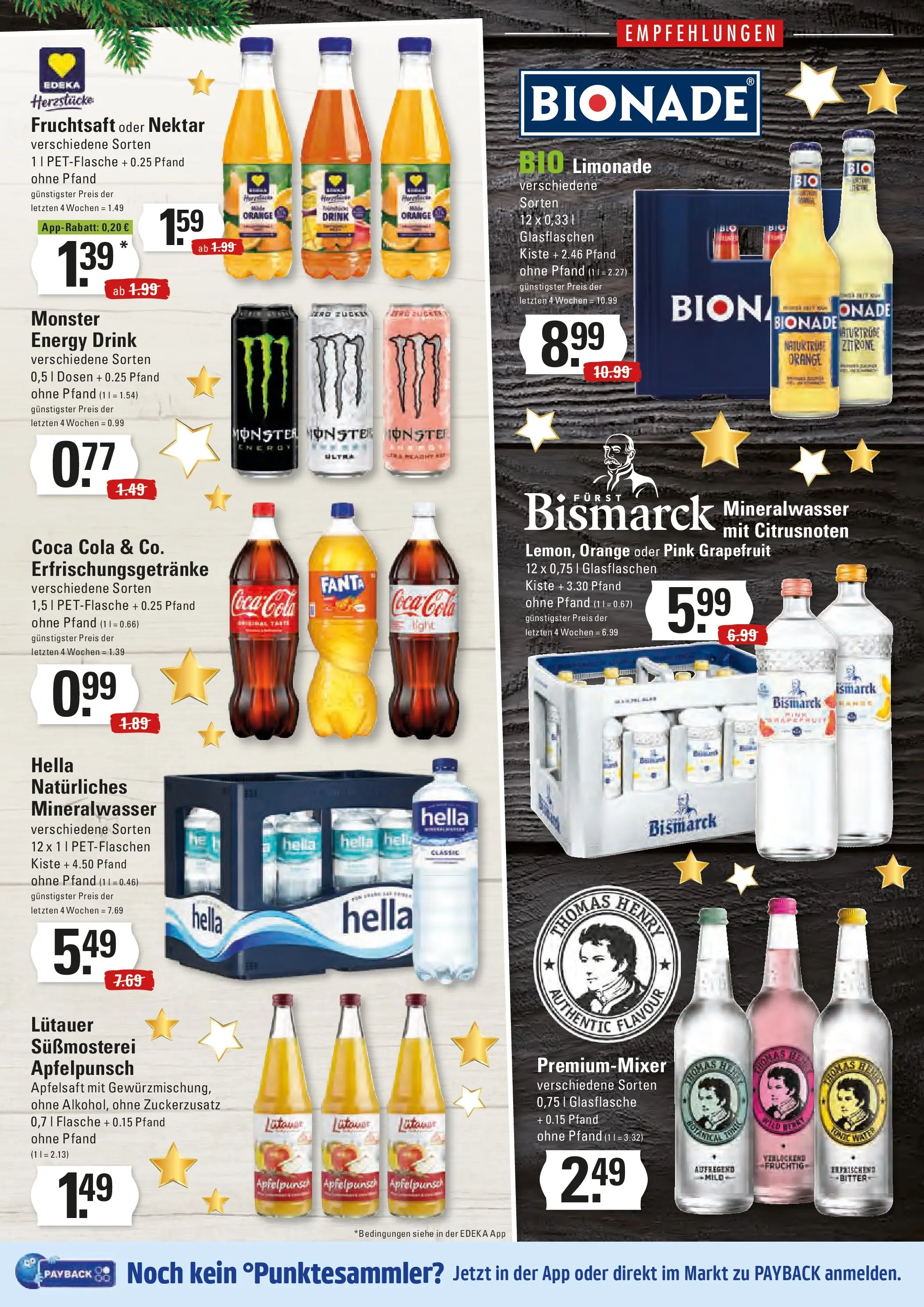 Edeka prospekt Hamburg	 (ab 21.12.2025) » Angebote Online | Seite: 11 | Produkte: Coca cola, Energy, Limonade, Monster