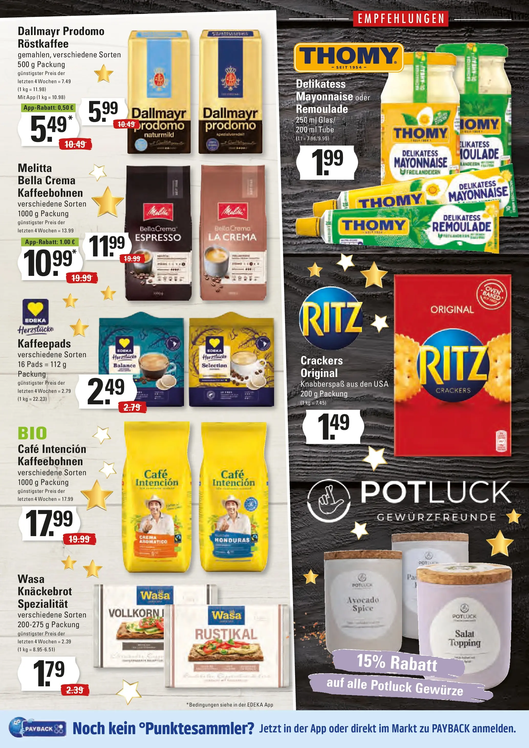 Edeka prospekt Hamburg	 (ab 21.12.2025) » Angebote Online | Seite: 15 | Produkte: Gewürze, Wasa knackebrot, Dallmayr prodomo, Salat