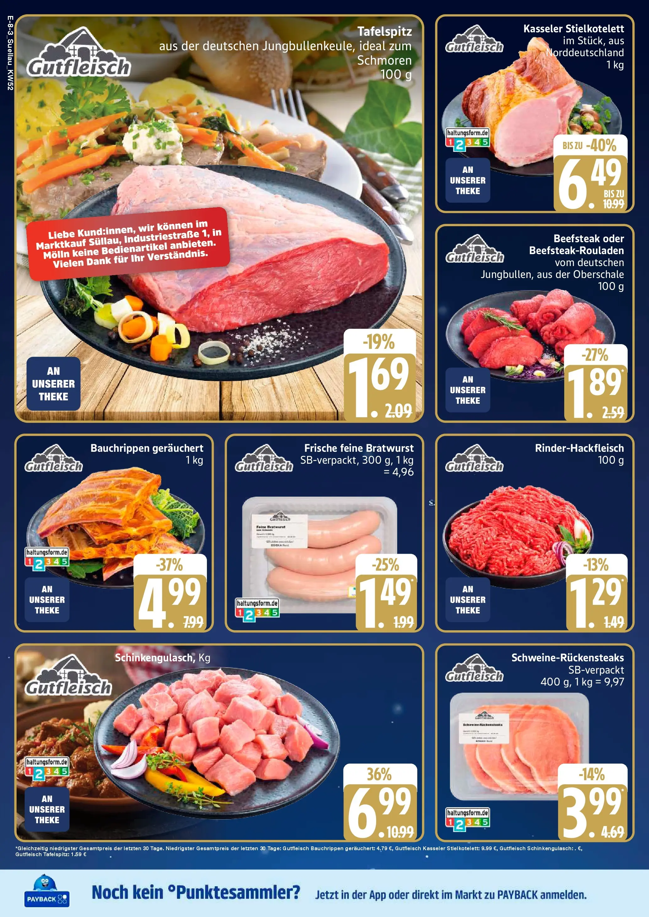 Edeka prospekt Ratzeburg	 (ab 21.12.2025) » Angebote Online | Seite: 8 | Produkte: Tafelspitz, Theke, Bratwurst