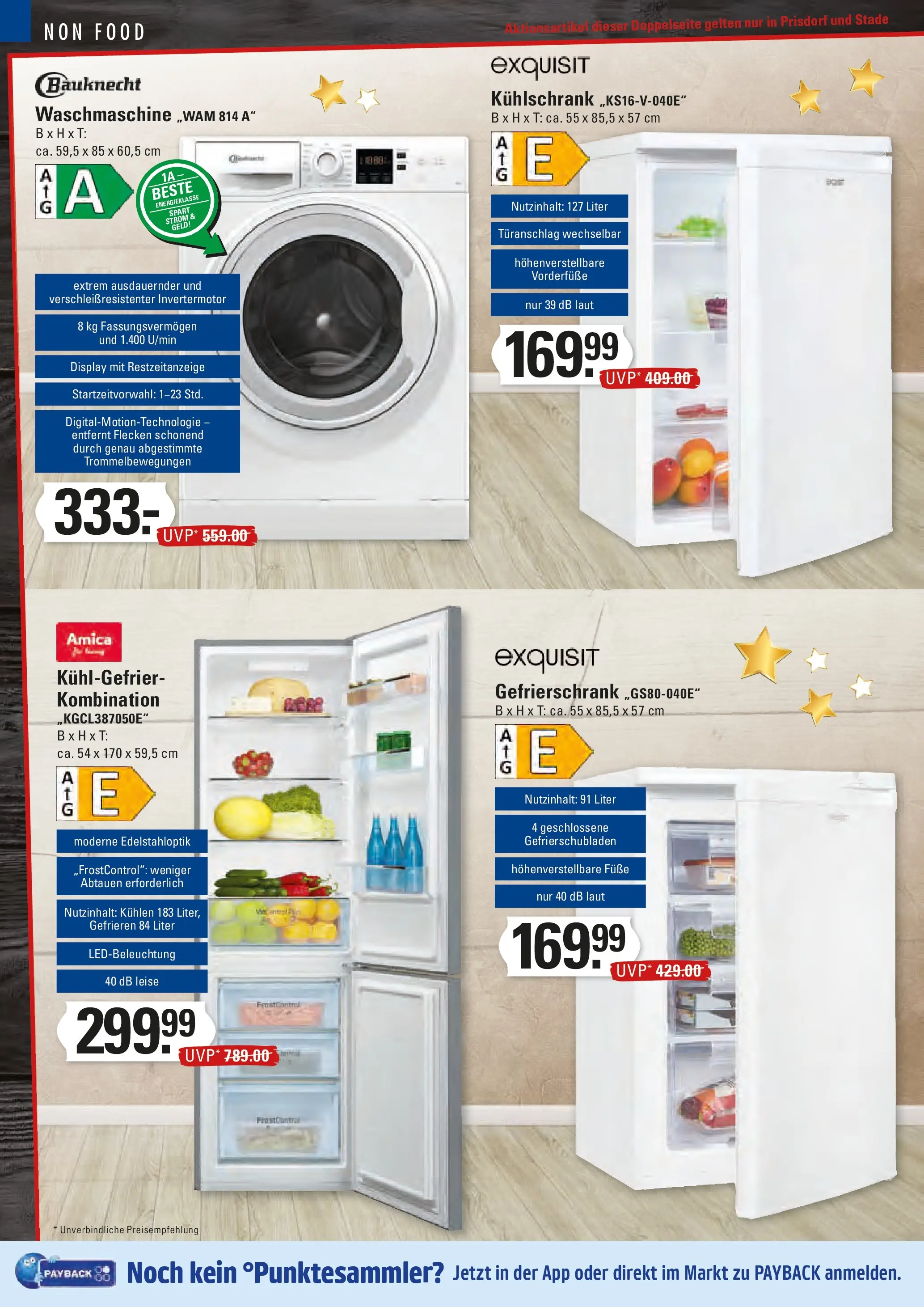 Edeka prospekt Stade	 (ab 21.12.2025) » Angebote Online | Seite: 20 | Produkte: Gefrierschrank, Kühlschrank, Waschmaschine