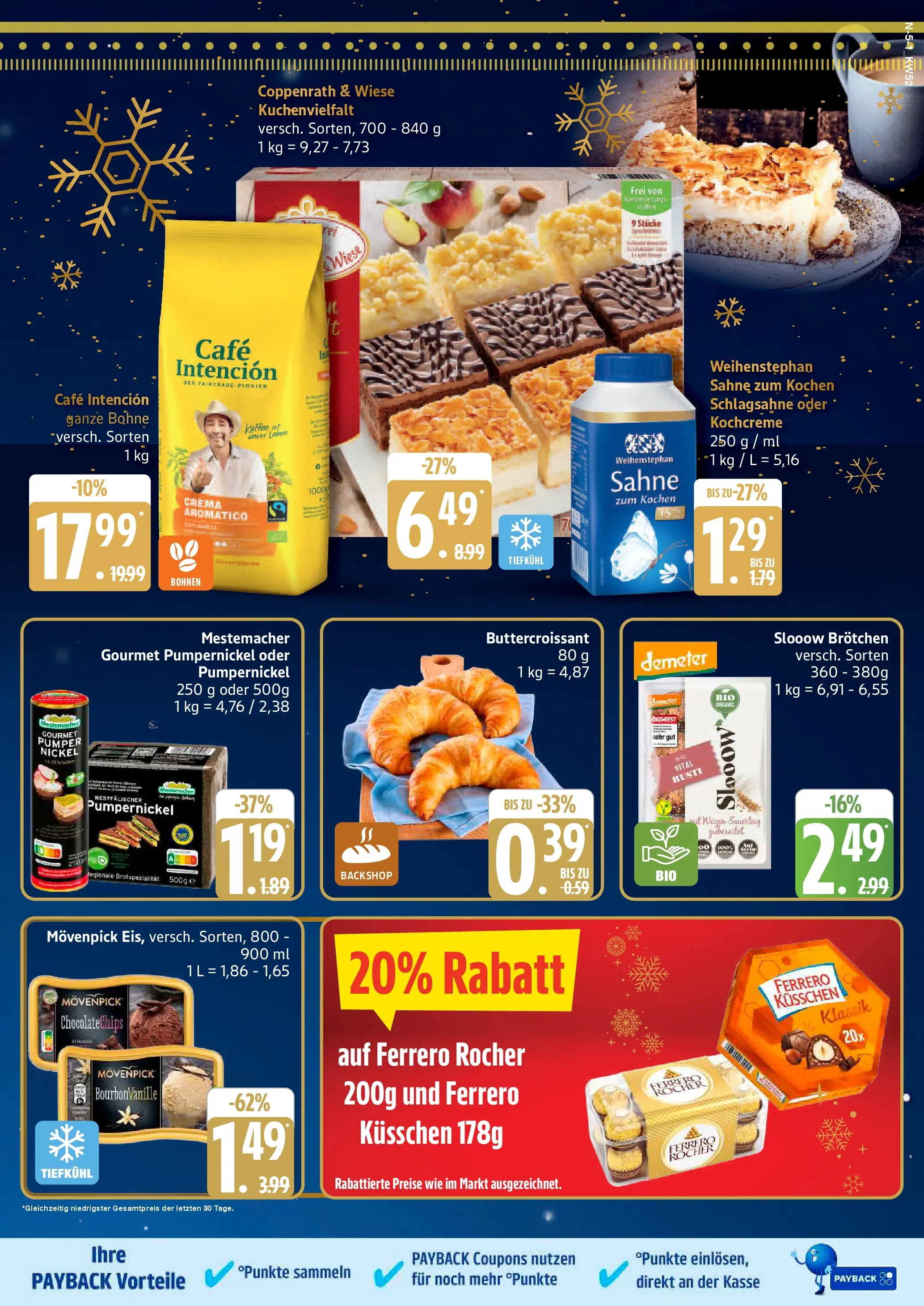 Edeka prospekt Cuxhaven	 (ab 21.12.2025) » Angebote Online | Seite: 5 | Produkte: Croissant, Movenpick eis, Sahne, Eis