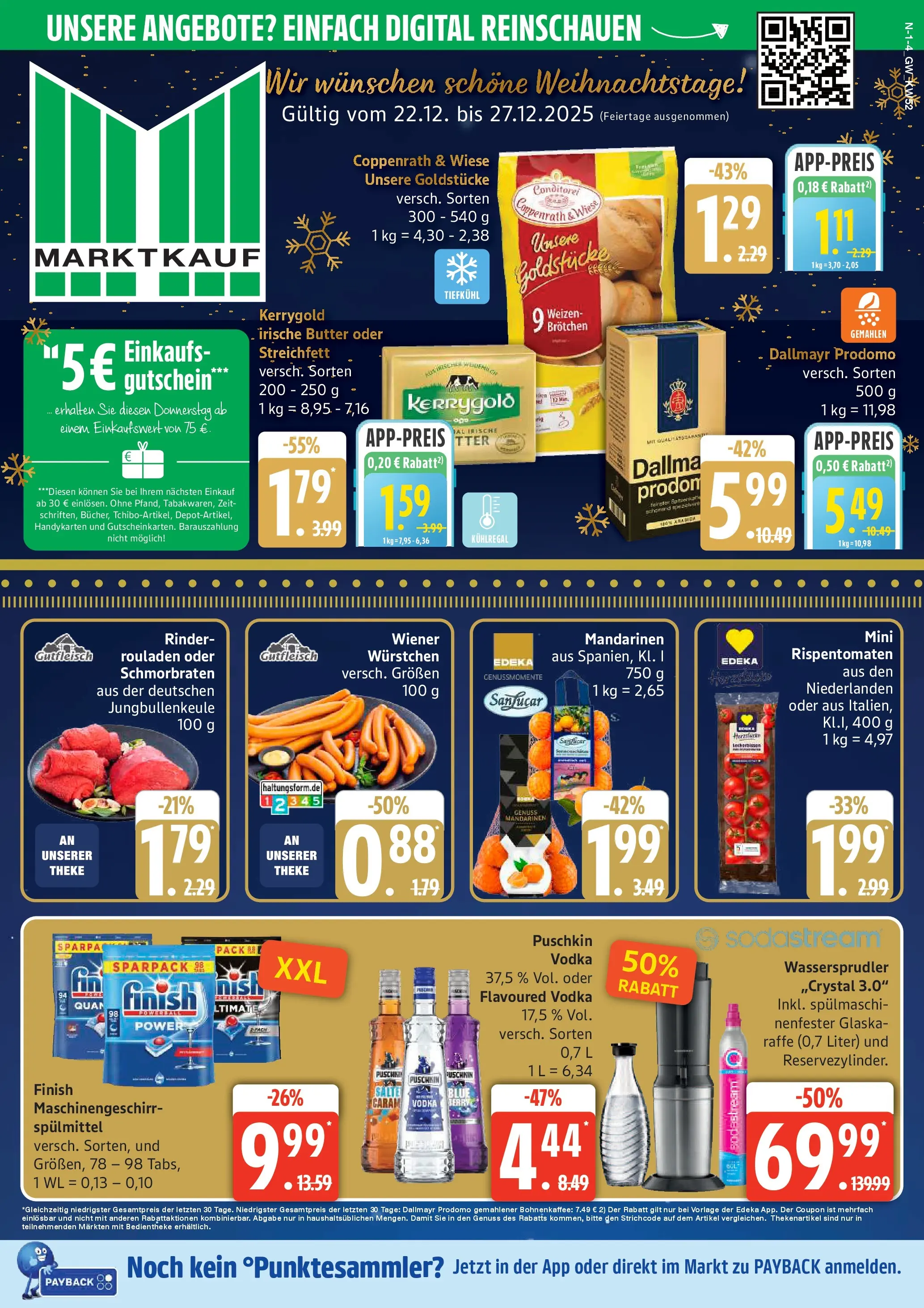 Edeka prospekt Neuenkirchen	 (ab 22.12.2025) » Angebote Online | Seite: 1 | Produkte: Theke, Mandarinen, Vodka, Dallmayr prodomo