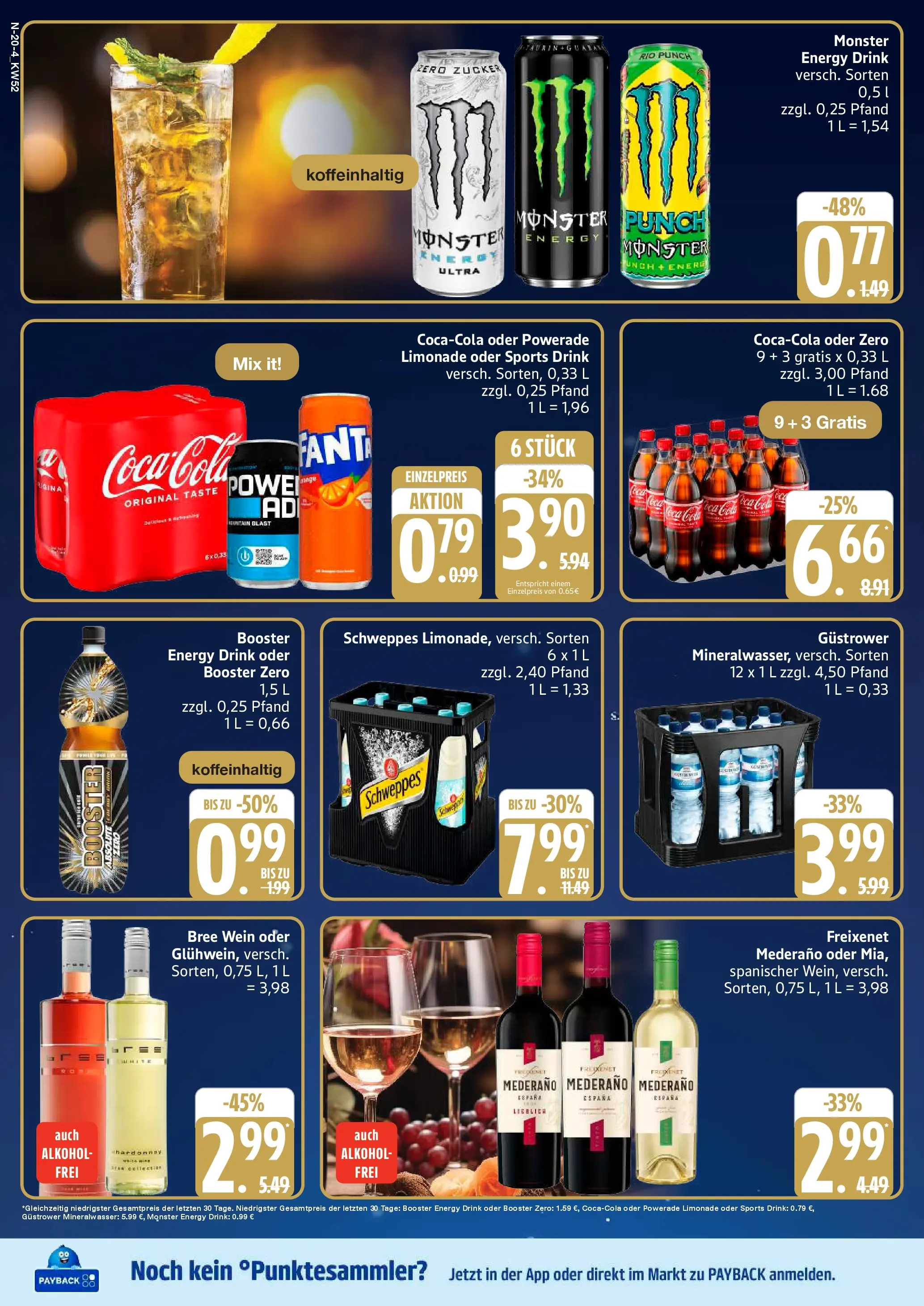 Edeka prospekt Neuenkirchen	 (ab 22.12.2025) » Angebote Online | Seite: 20 | Produkte: Energy, Bree, Schweppes, Zucker