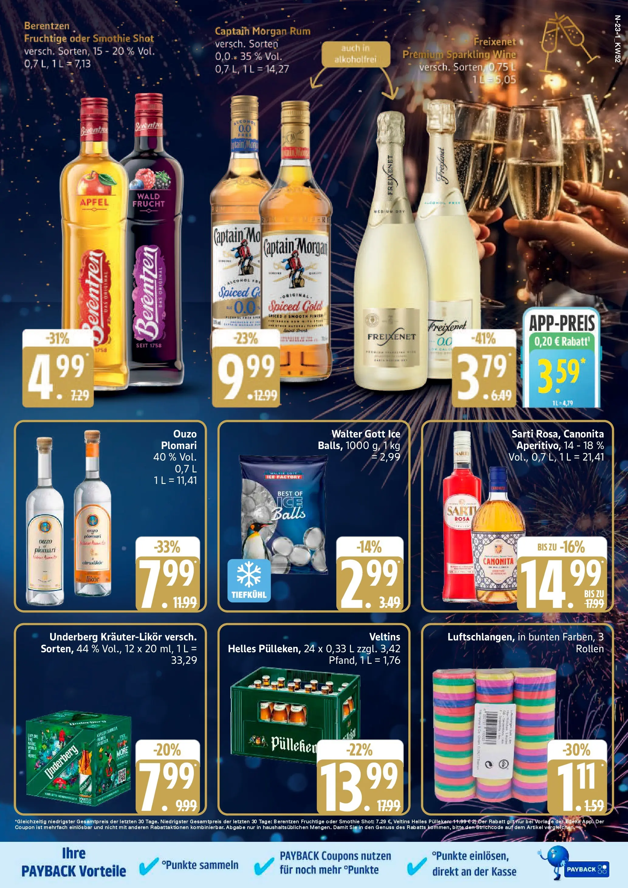Edeka prospekt Cuxhaven	 (ab 21.12.2025) » Angebote Online | Seite: 23 | Produkte: Ouzo, Äpfel, Ouzo plomari, Berentzen