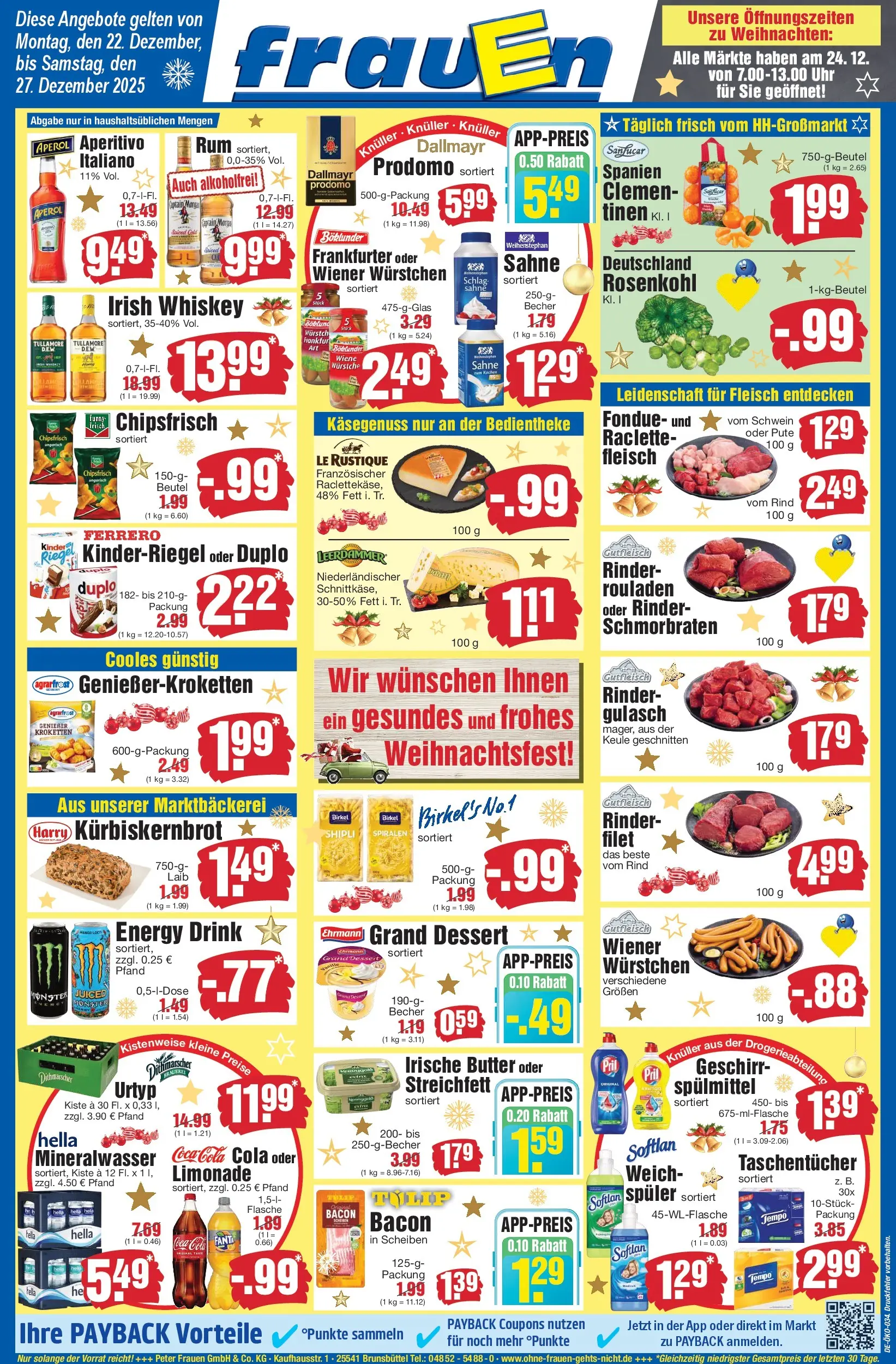 Edeka prospekt Heide	 (ab 22.12.2025) » Angebote Online | Seite: 1 | Produkte: Pute, Coca cola, Pril, Dallmayr prodomo