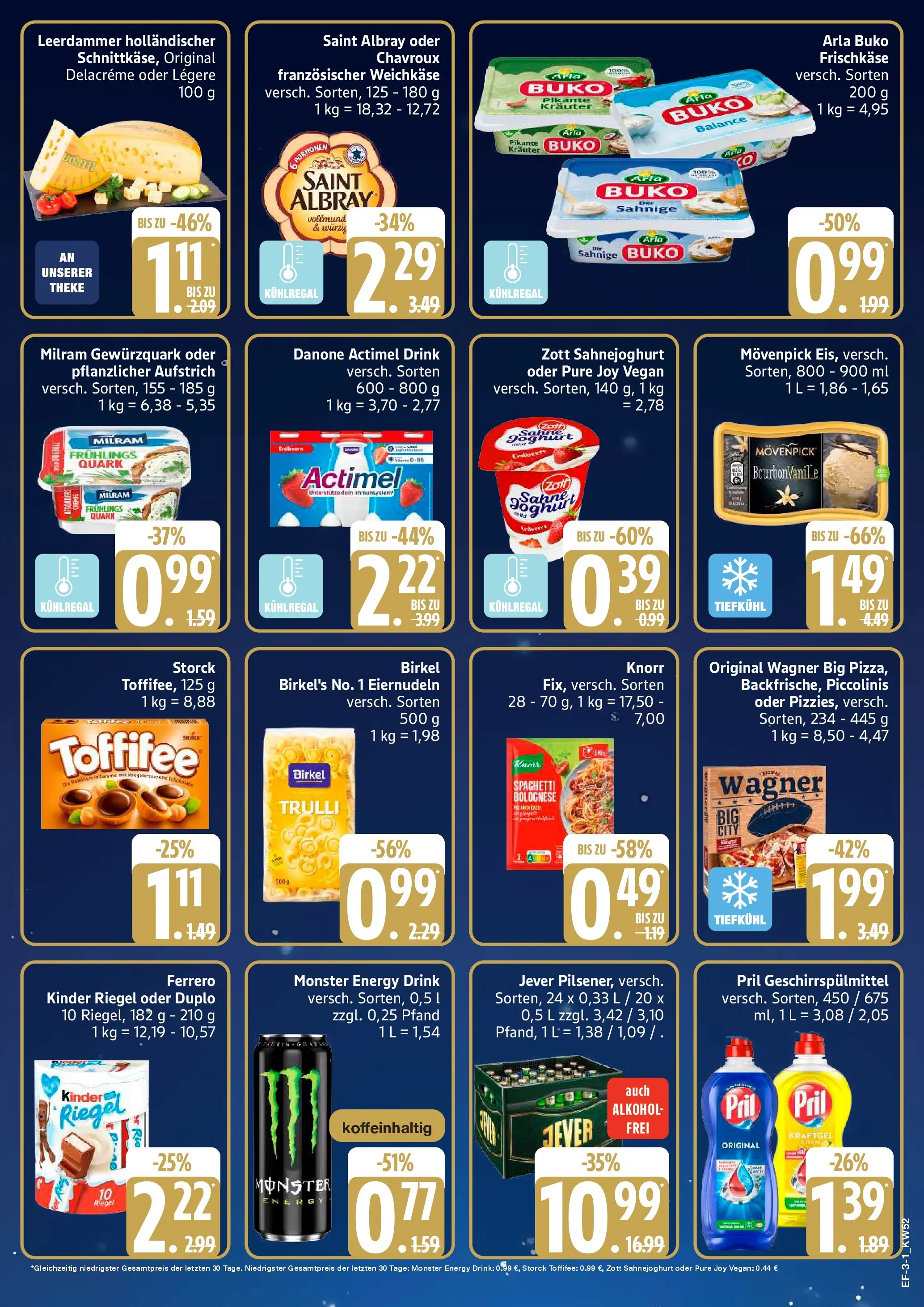 Edeka prospekt Hamburg	 (ab 21.12.2025) » Angebote Online | Seite: 3 | Produkte: Knorr, Leerdammer, Arla buko, Jever