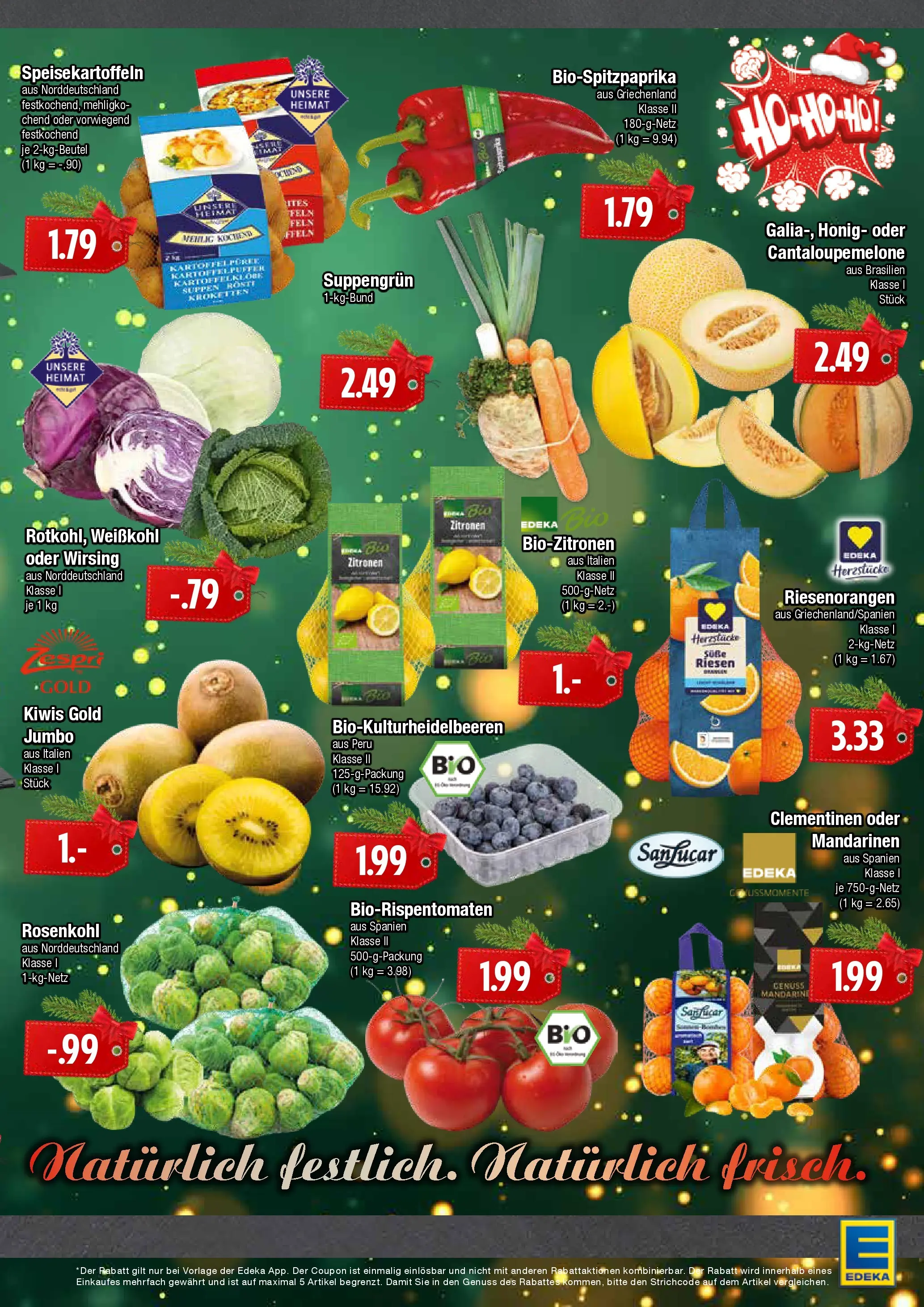 Edeka prospekt Hamburg	 (ab 21.12.2025) » Angebote Online | Seite: 3 | Produkte: Mandarinen, Kiwi, Zitronen