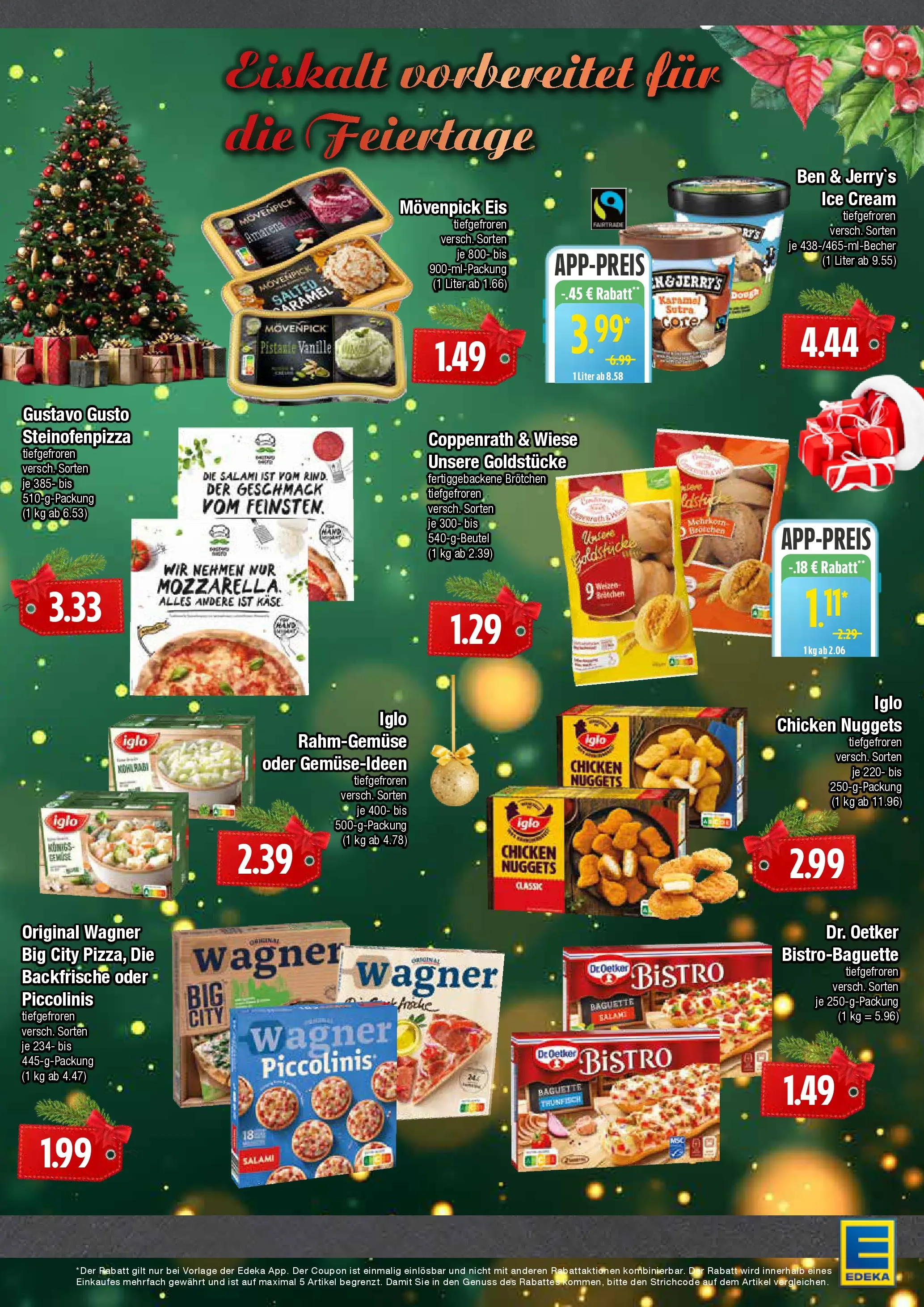 Edeka prospekt Hamburg	 (ab 21.12.2025) » Angebote Online | Seite: 7 | Produkte: Käse, Iglo, Movenpick eis, Salami