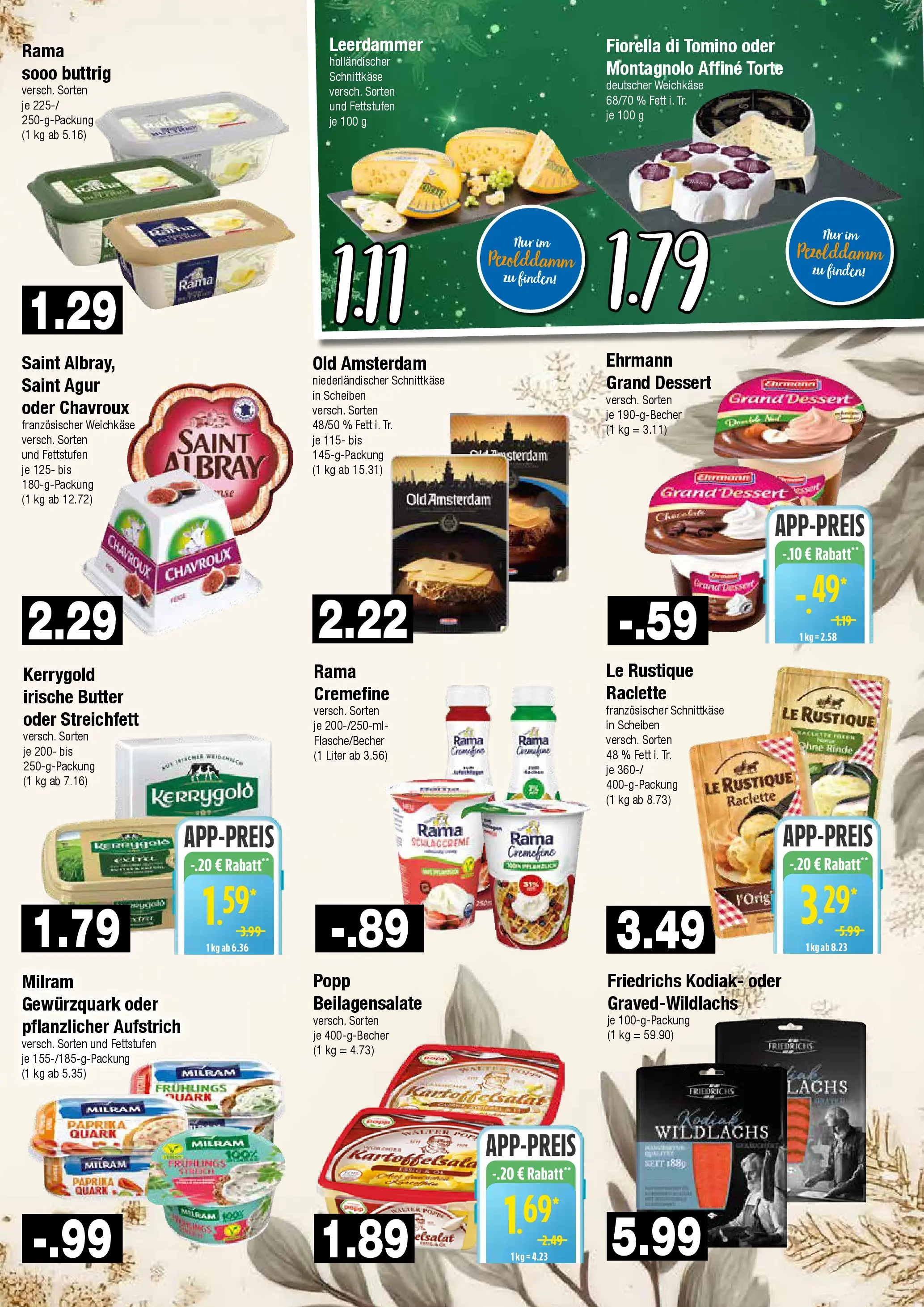 Edeka prospekt Hamburg	 (ab 21.12.2025) » Angebote Online | Seite: 5 | Produkte: Ehrmann grand dessert, Leerdammer, Milram, Raclette