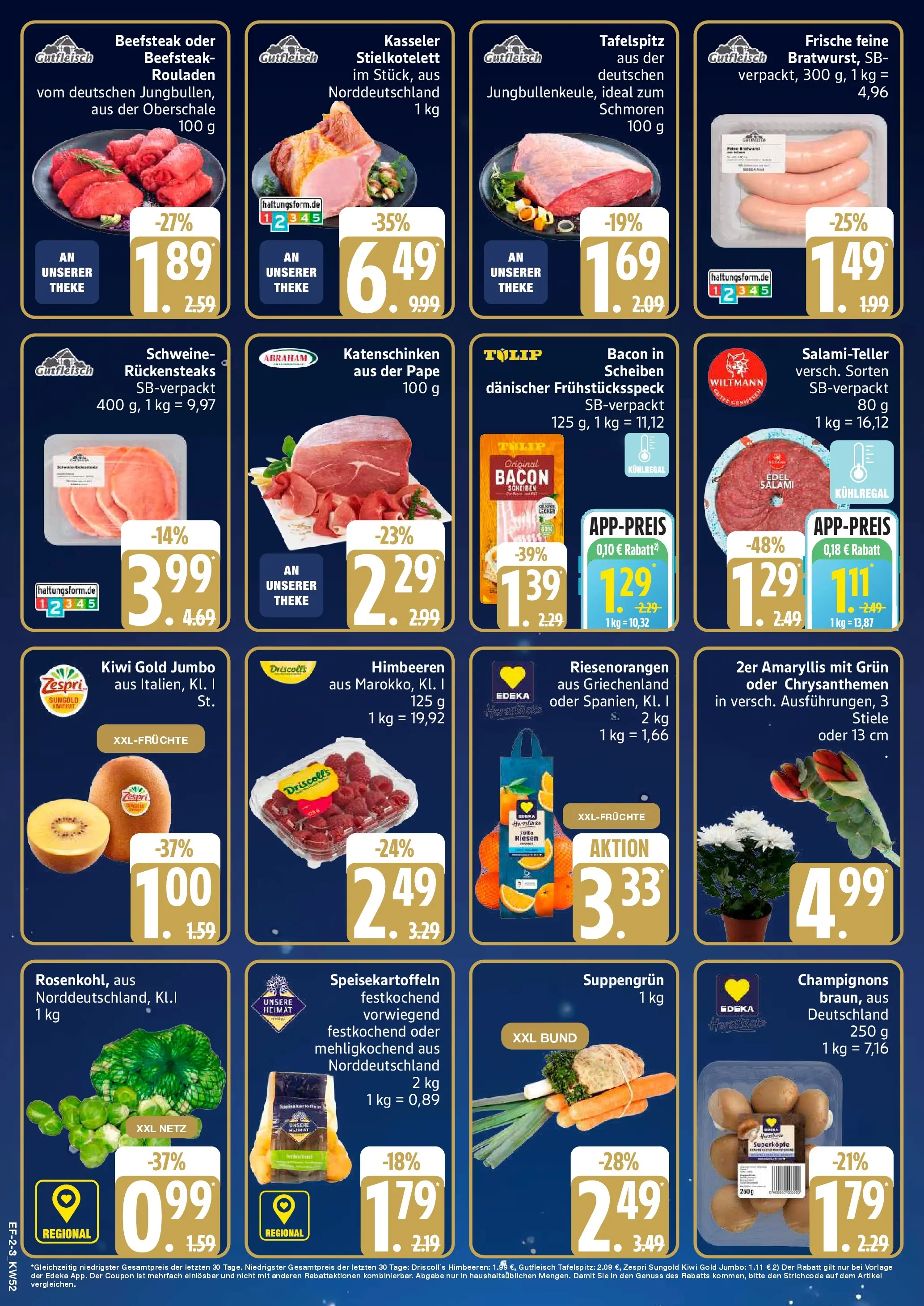 Edeka prospekt Schellhorn	 (ab 21.12.2025) » Angebote Online | Seite: 2 | Produkte: Tafelspitz, Theke, Champignons, Steak