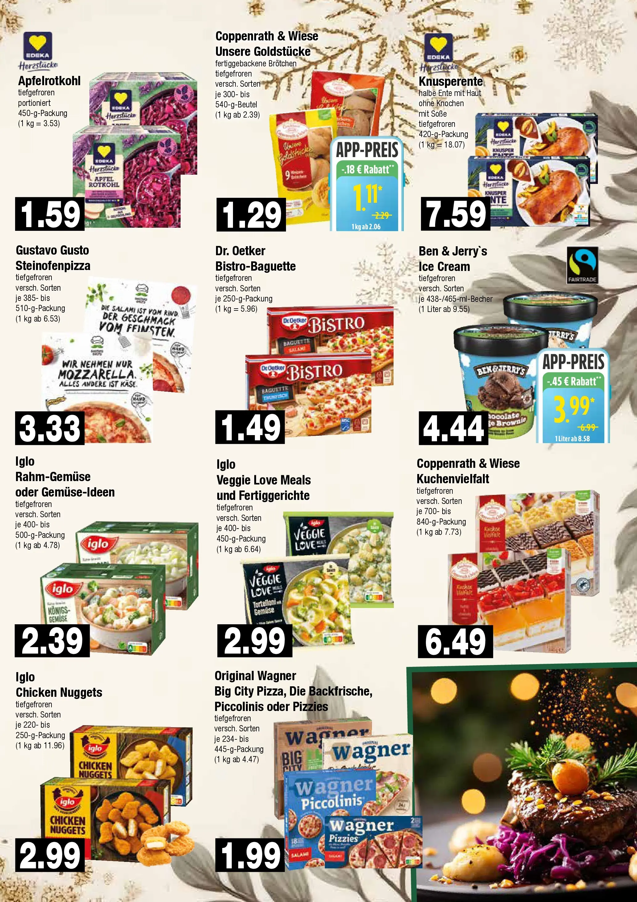 Edeka prospekt Hamburg	 (ab 21.12.2025) » Angebote Online | Seite: 9 | Produkte: Gustavo gusto, Ben & Jerry's, Gemüse, Ente