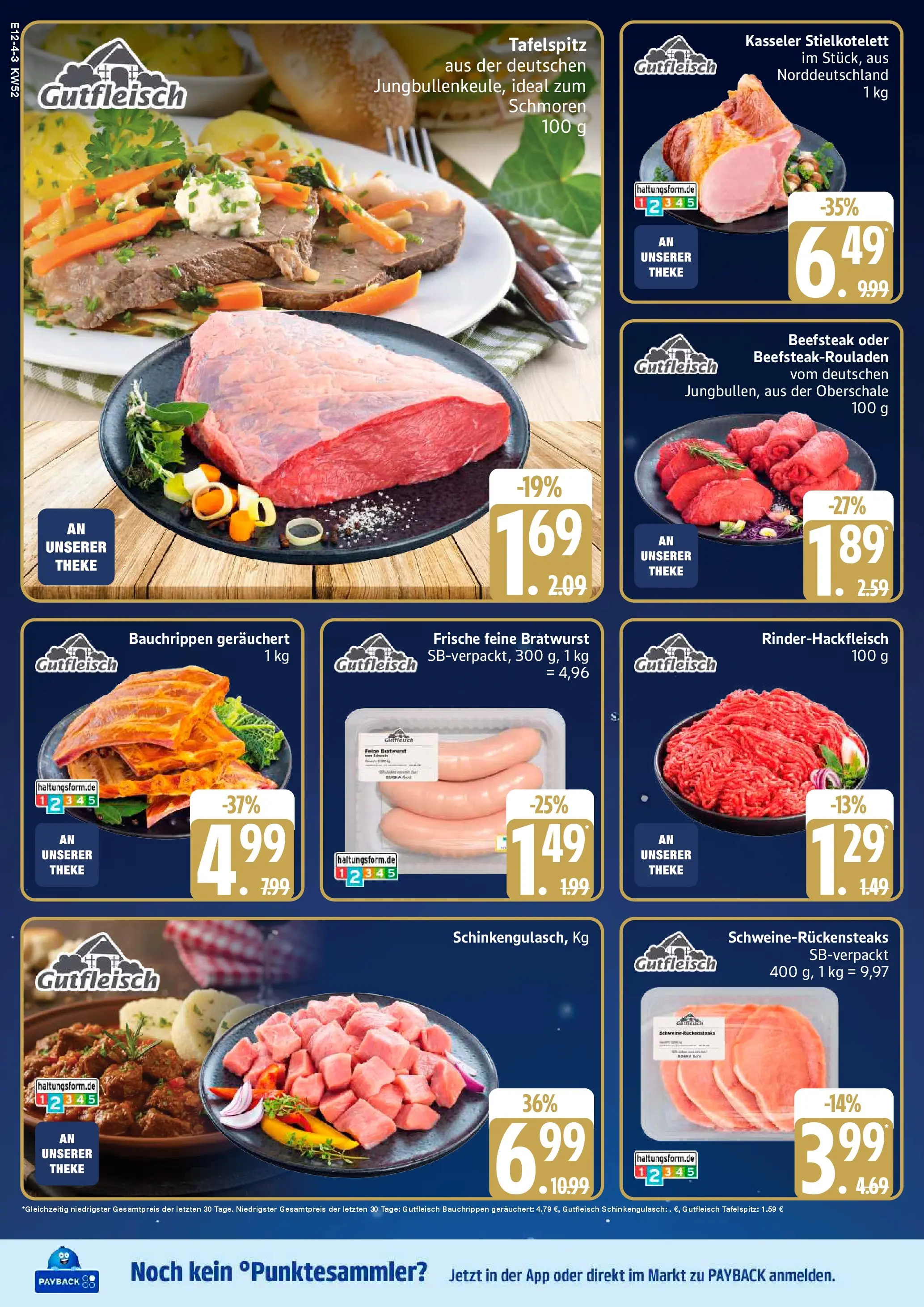 Edeka prospekt Ammersbek	 (ab 21.12.2025) » Angebote Online | Seite: 4 | Produkte: Tafelspitz, Theke, Bratwurst