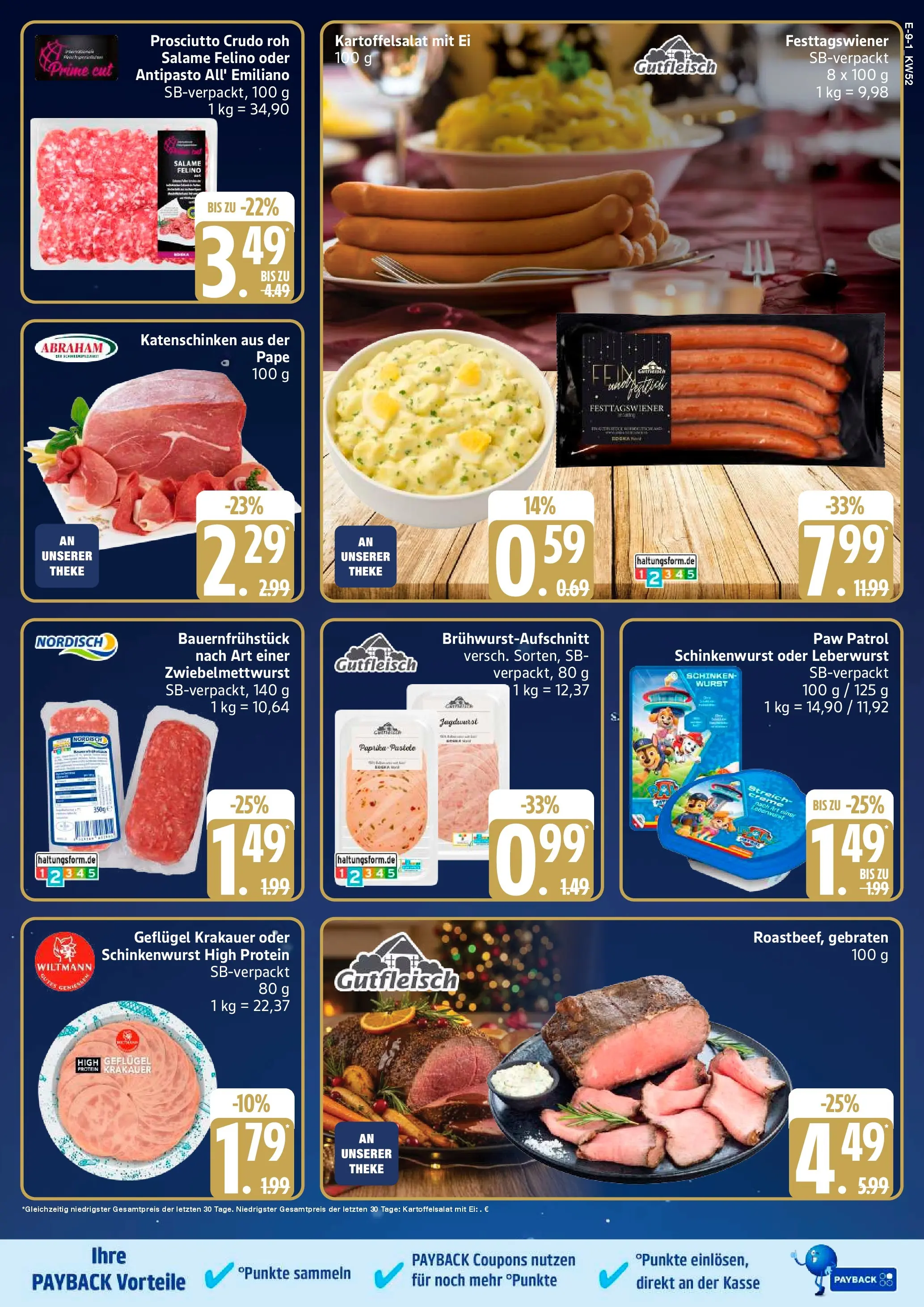 Edeka prospekt Bad Schwartau	 (ab 21.12.2025) » Angebote Online | Seite: 11 | Produkte: Theke, Paprika, Wurst, Schinken