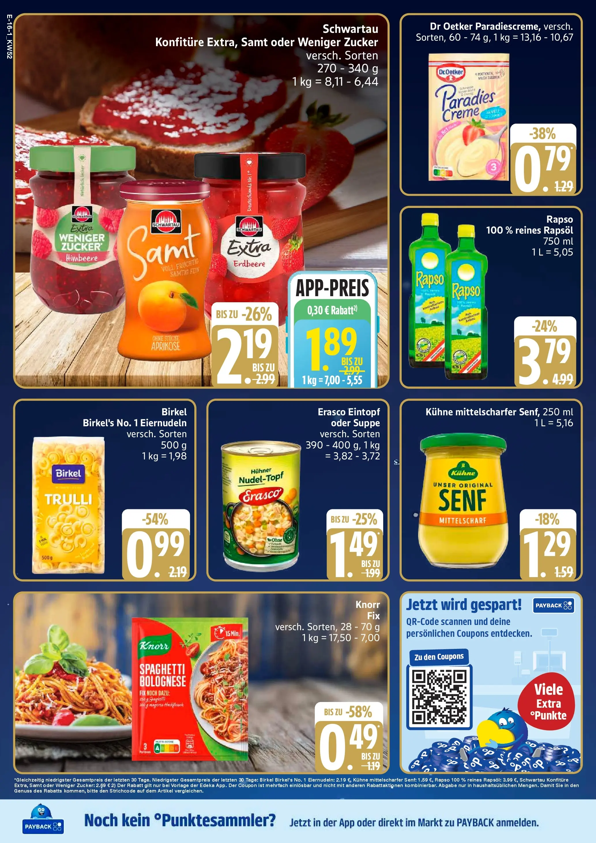 Edeka prospekt Bad Schwartau	 (ab 21.12.2025) » Angebote Online | Seite: 20 | Produkte: Milch, Knorr, Zucker, Erasco