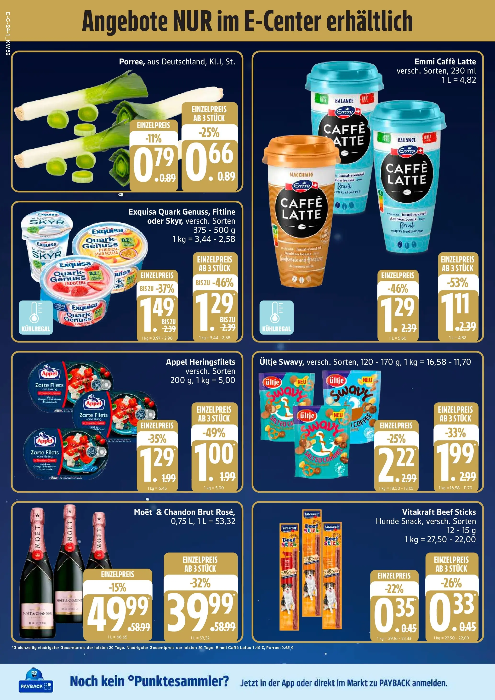 Edeka prospekt Elmshorn	 (ab 21.12.2025) » Angebote Online | Seite: 30 | Produkte: Quark, Skyr, Exquisa, Pfirsich