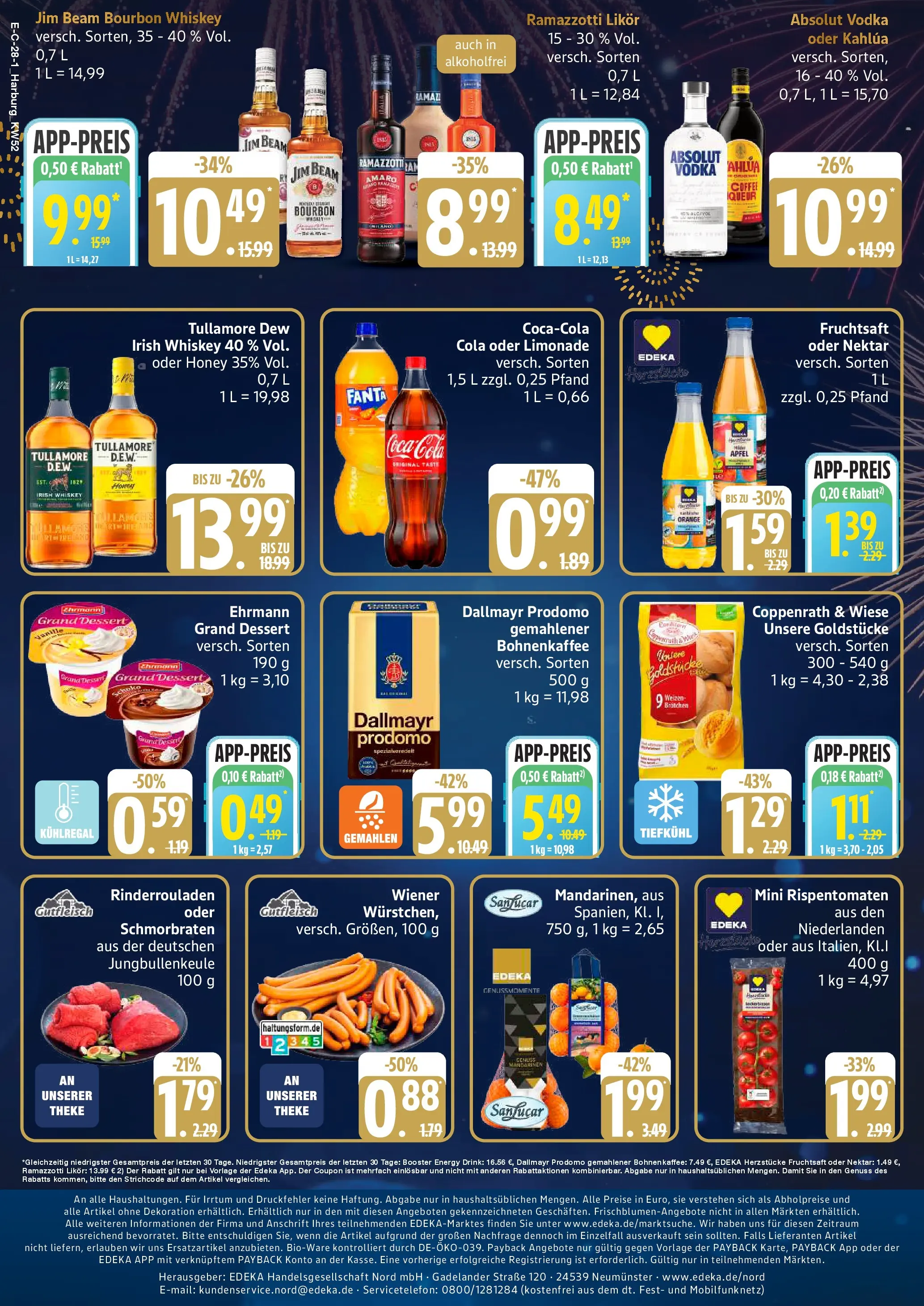 Edeka prospekt Hamburg	 (ab 21.12.2025) » Angebote Online | Seite: 28 | Produkte: Energy, Theke, Äpfel, Vodka