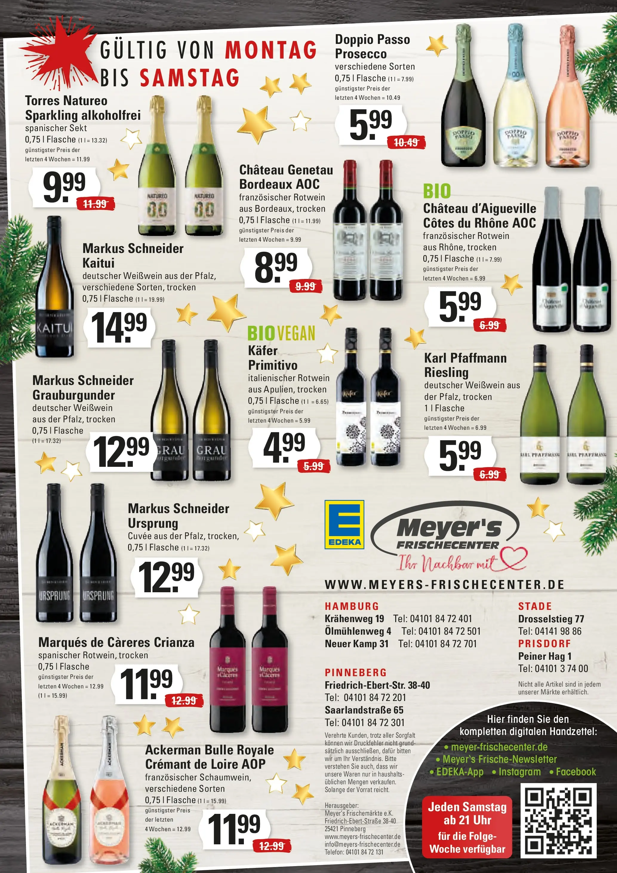 Edeka prospekt Hamburg	 (ab 21.12.2025) » Angebote Online | Seite: 16 | Produkte: Sekt, Prosecco, Doppio Passo, Uhr
