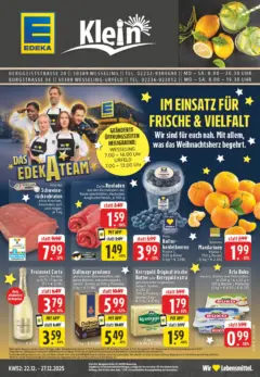 Edeka prospekt Wesseling-Berzdorf	 ab 22.12.2025 gültig