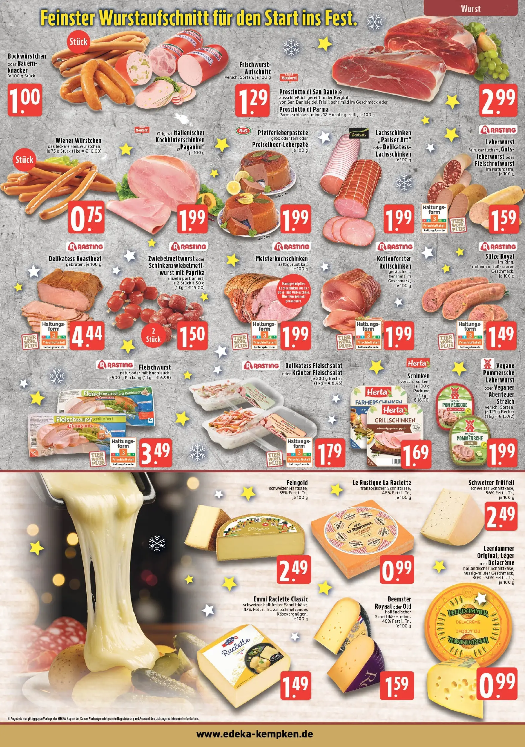 Edeka prospekt Krefeld - Traar	 (ab 22.12.2025) » Angebote Online | Seite: 3 | Produkte: Roastbeef, Paprika, Schinken, Saft