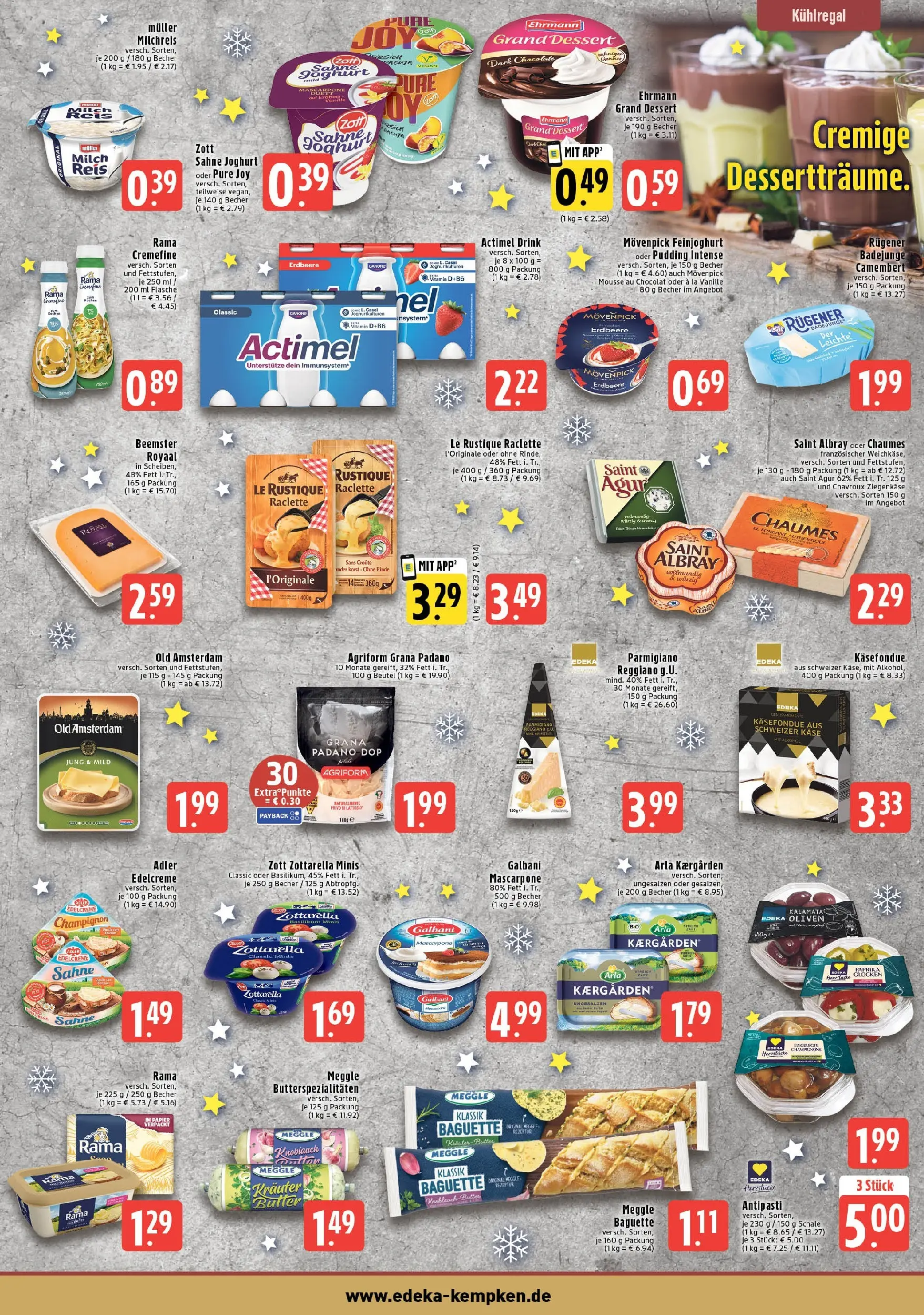 Edeka prospekt Krefeld - Traar	 (ab 22.12.2025) » Angebote Online | Seite: 5 | Produkte: Käse, Pudding, Paprika, Raclette