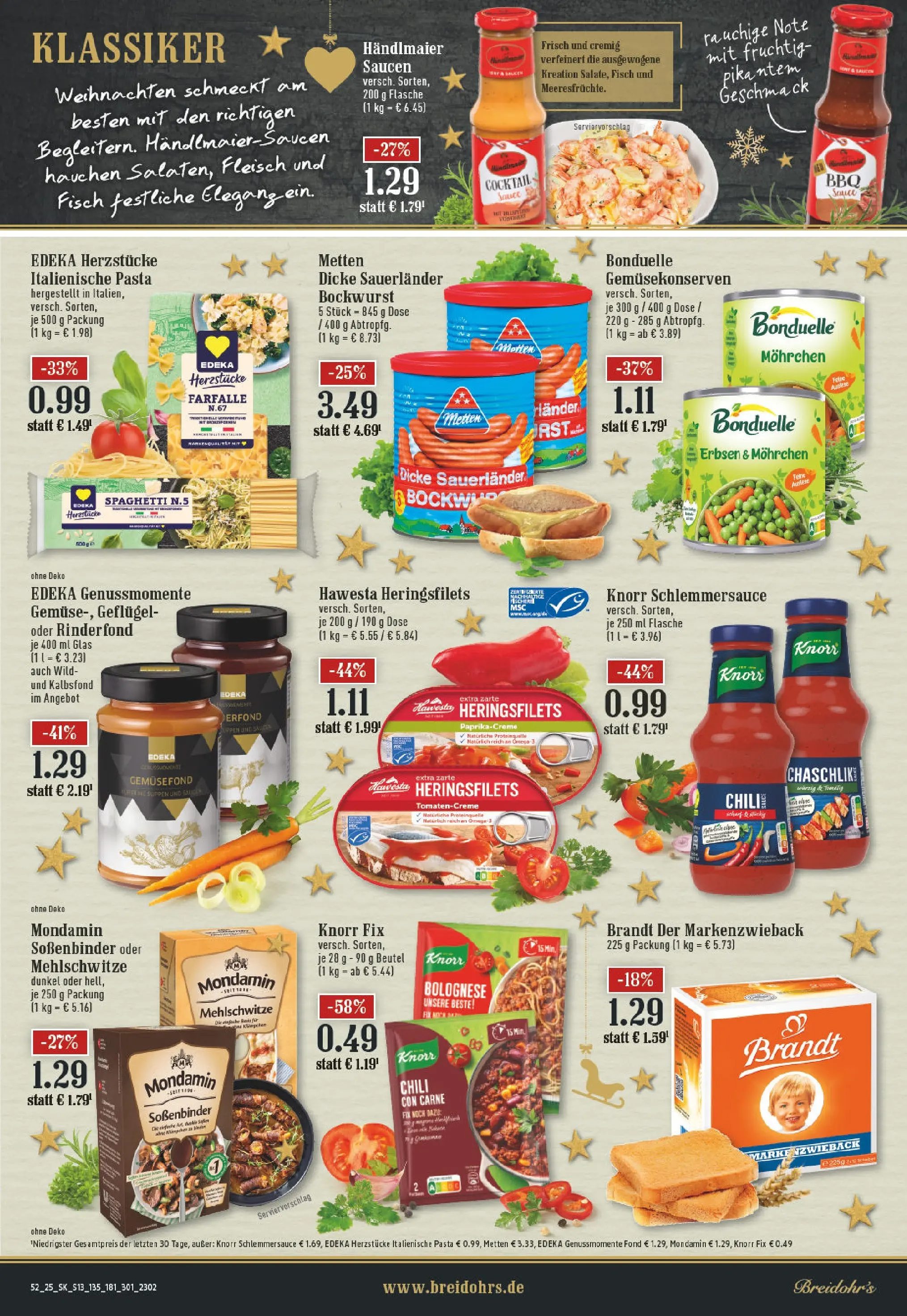 Edeka prospekt Bergisch Gladbach	 (ab 22.12.2025) » Angebote Online | Seite: 13 | Produkte: Knorr, Chili, Pasta, Fleisch