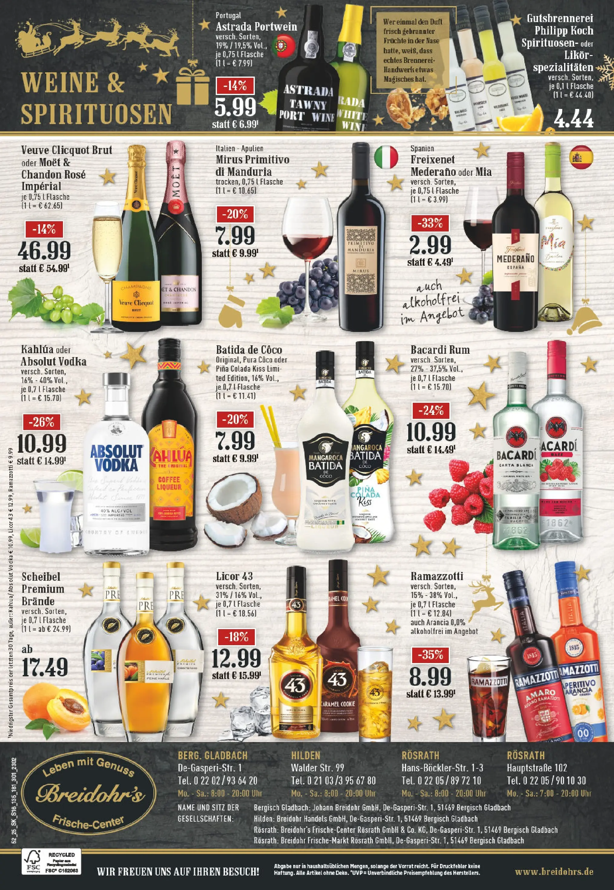 Edeka prospekt Bergisch Gladbach	 (ab 22.12.2025) » Angebote Online | Seite: 18 | Produkte: Rum, Freixenet mederano, Duft, Vodka