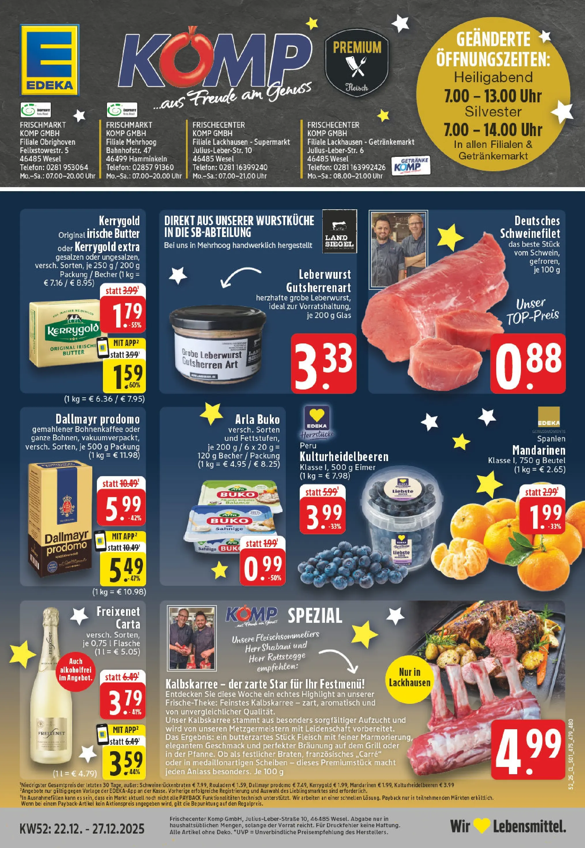 Edeka prospekt Wesel-Lackhausen	 (ab 21.12.2025) » Angebote Online | Seite: 1 | Produkte: Grill, Freixenet, Fleisch, Telefon