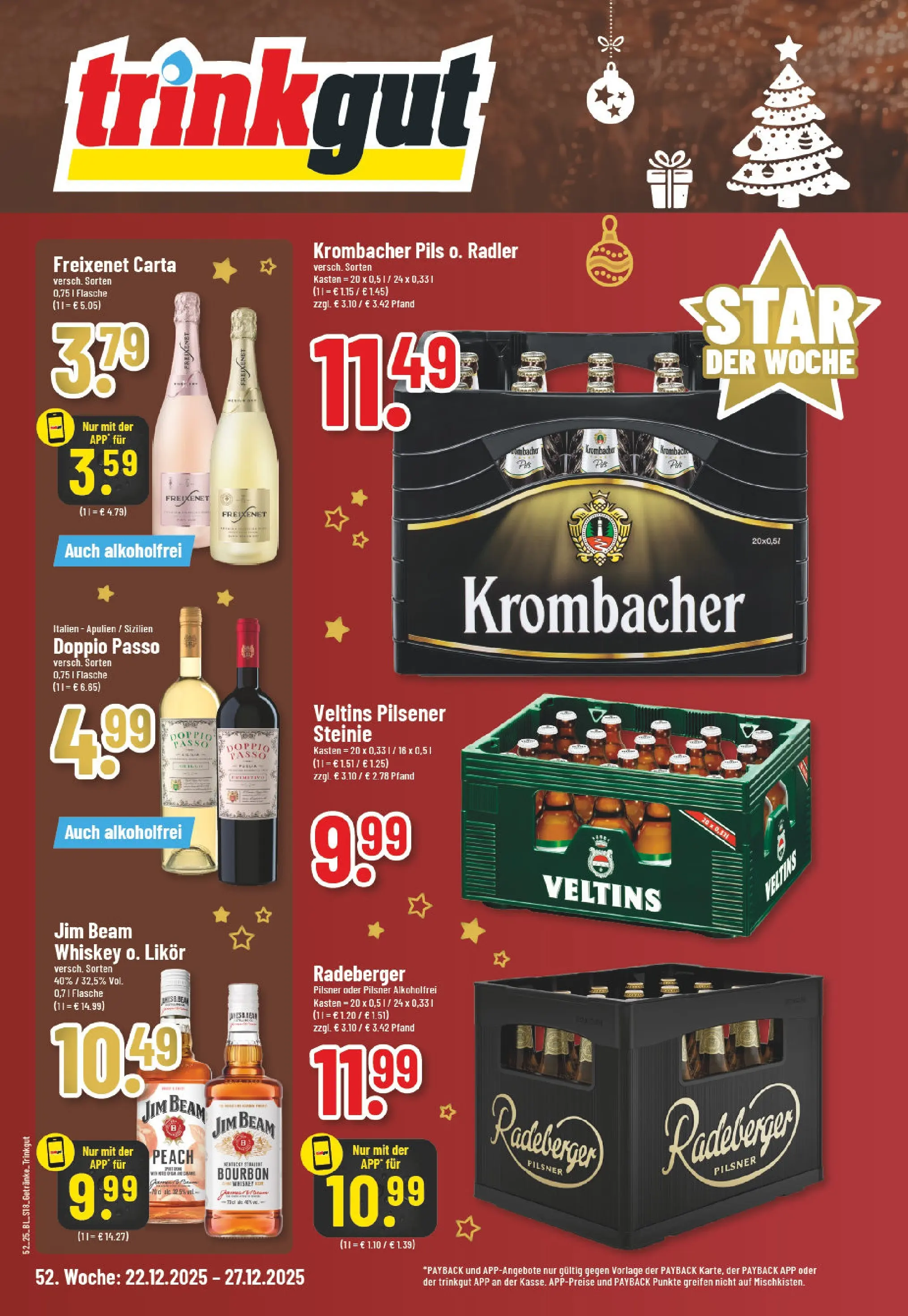 Edeka prospekt Euskirchen	 (ab 22.12.2025) » Angebote Online | Seite: 18 | Produkte: Jim beam, Freixenet, Doppio Passo, Whiskey