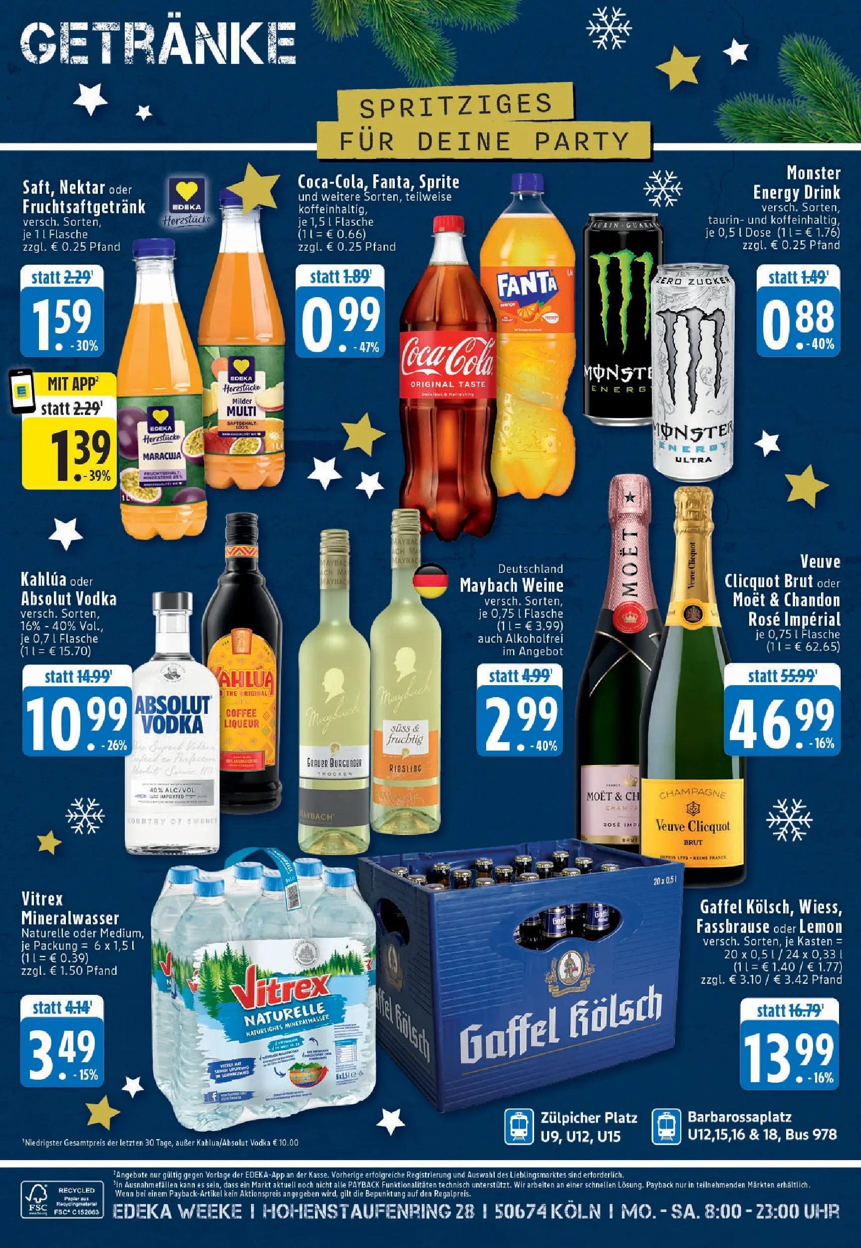 Edeka prospekt Köln	 (ab 21.12.2025) » Angebote Online | Seite: 8 | Produkte: Energy, Monster, Zucker, Vodka
