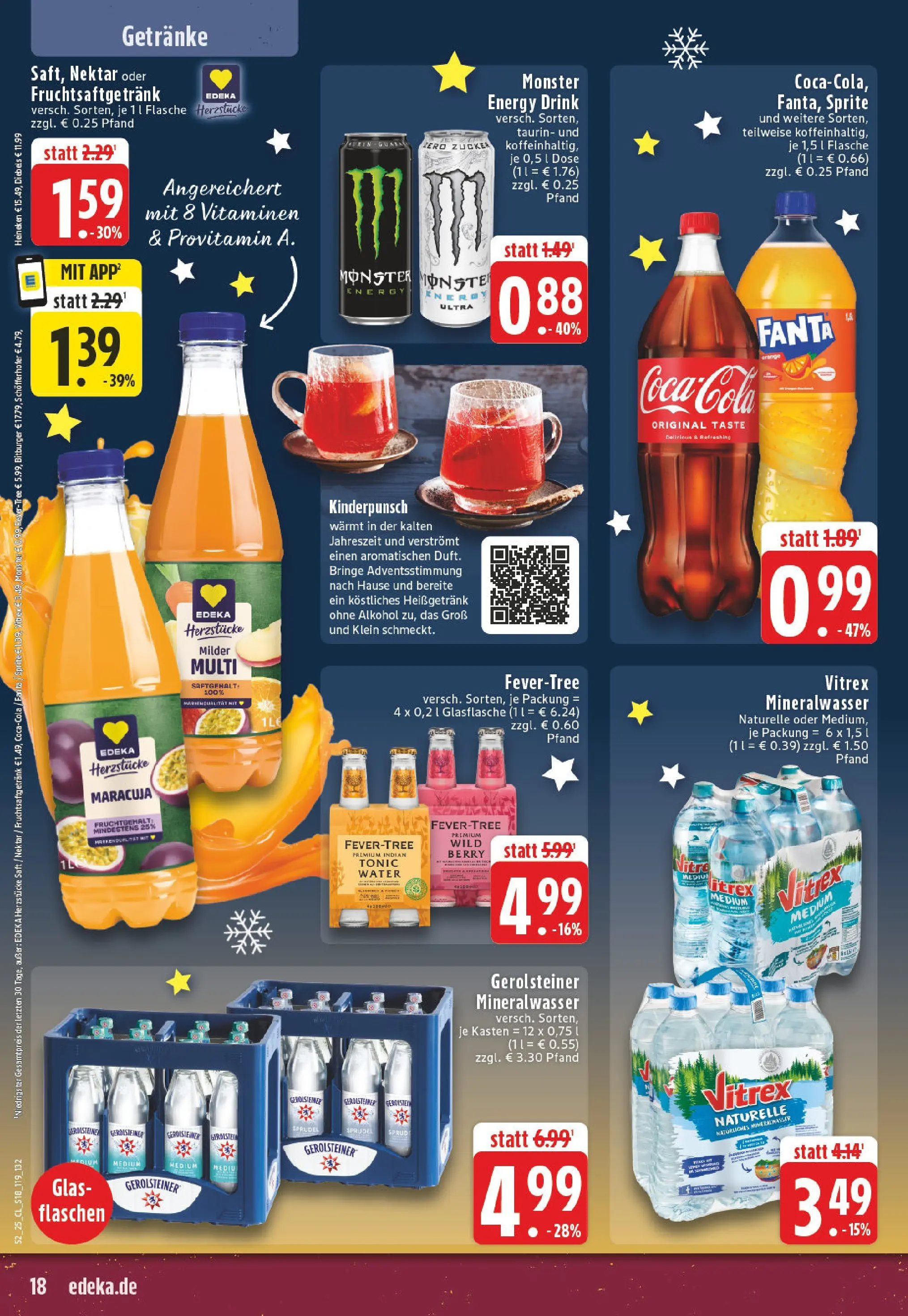 Edeka prospekt Rüthen	 (ab 22.12.2025) » Angebote Online | Seite: 18 | Produkte: Bitburger, Coca cola, Sprite, Energy