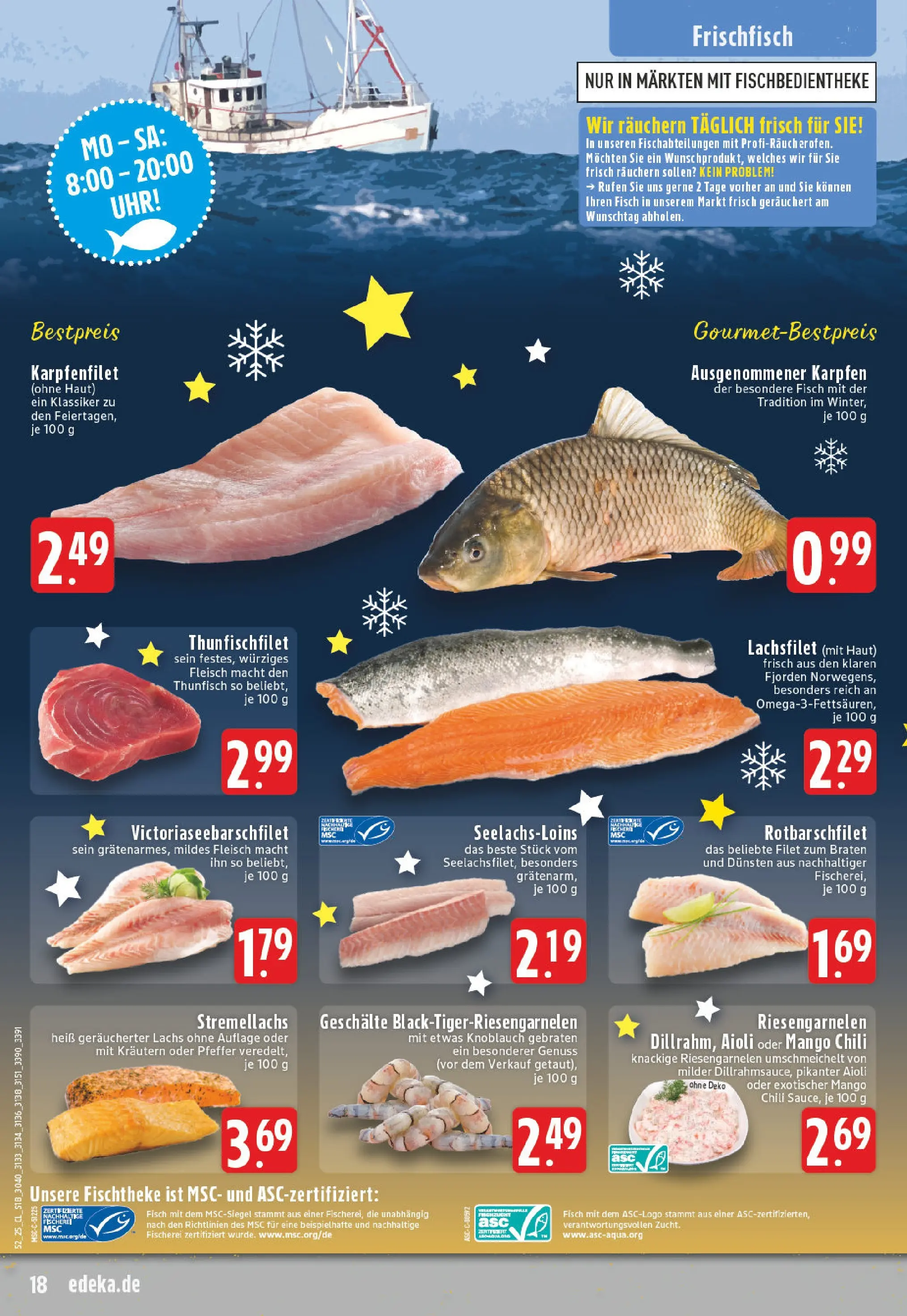 Edeka prospekt Geldern	 (ab 21.12.2025) » Angebote Online | Seite: 18 | Produkte: Fisch, Pfeffer, Fleisch, Uhr