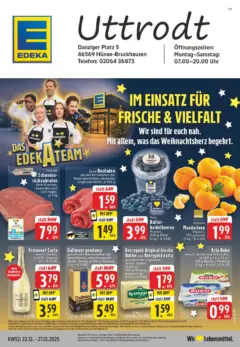 Edeka prospekt Hünxe-Bruckhausen	 ab 22.12.2025 gültig