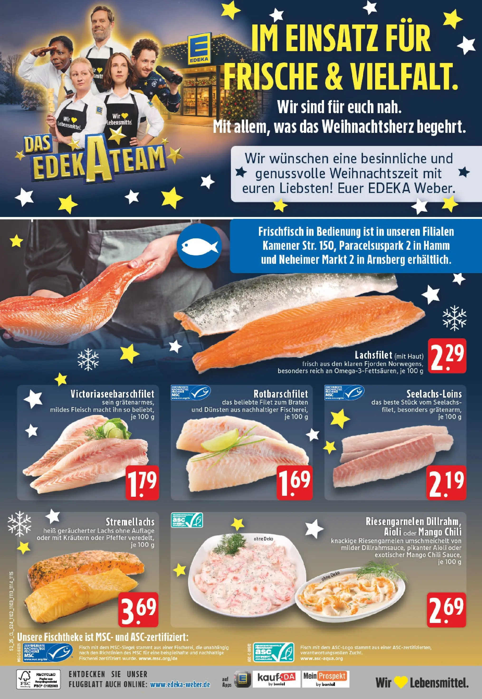 Edeka prospekt Arnsberg	 (ab 22.12.2025) » Angebote Online | Seite: 26 | Produkte: Fisch, Lachs, Pfeffer, Chili