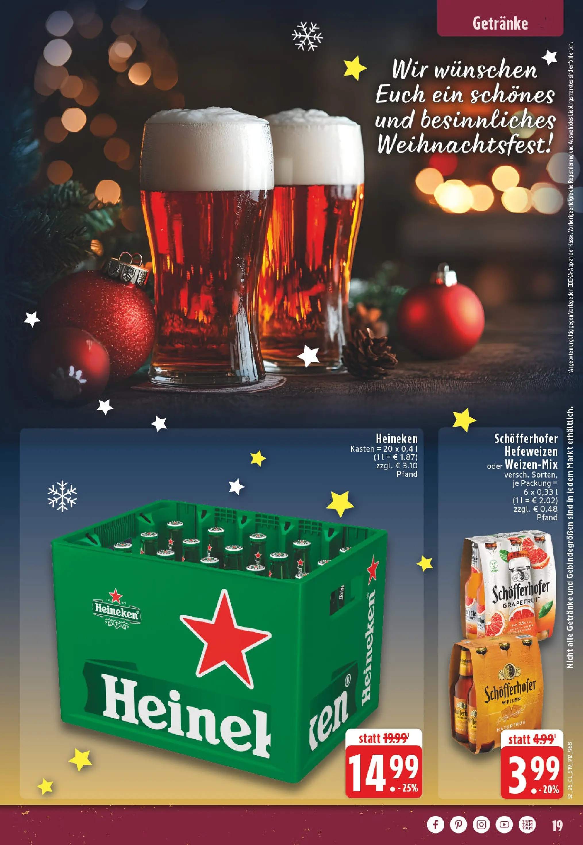 Edeka prospekt Beckum - Neubeckum	 (ab 22.12.2025) » Angebote Online | Seite: 19 | Produkte: Heineken, Grapefruit