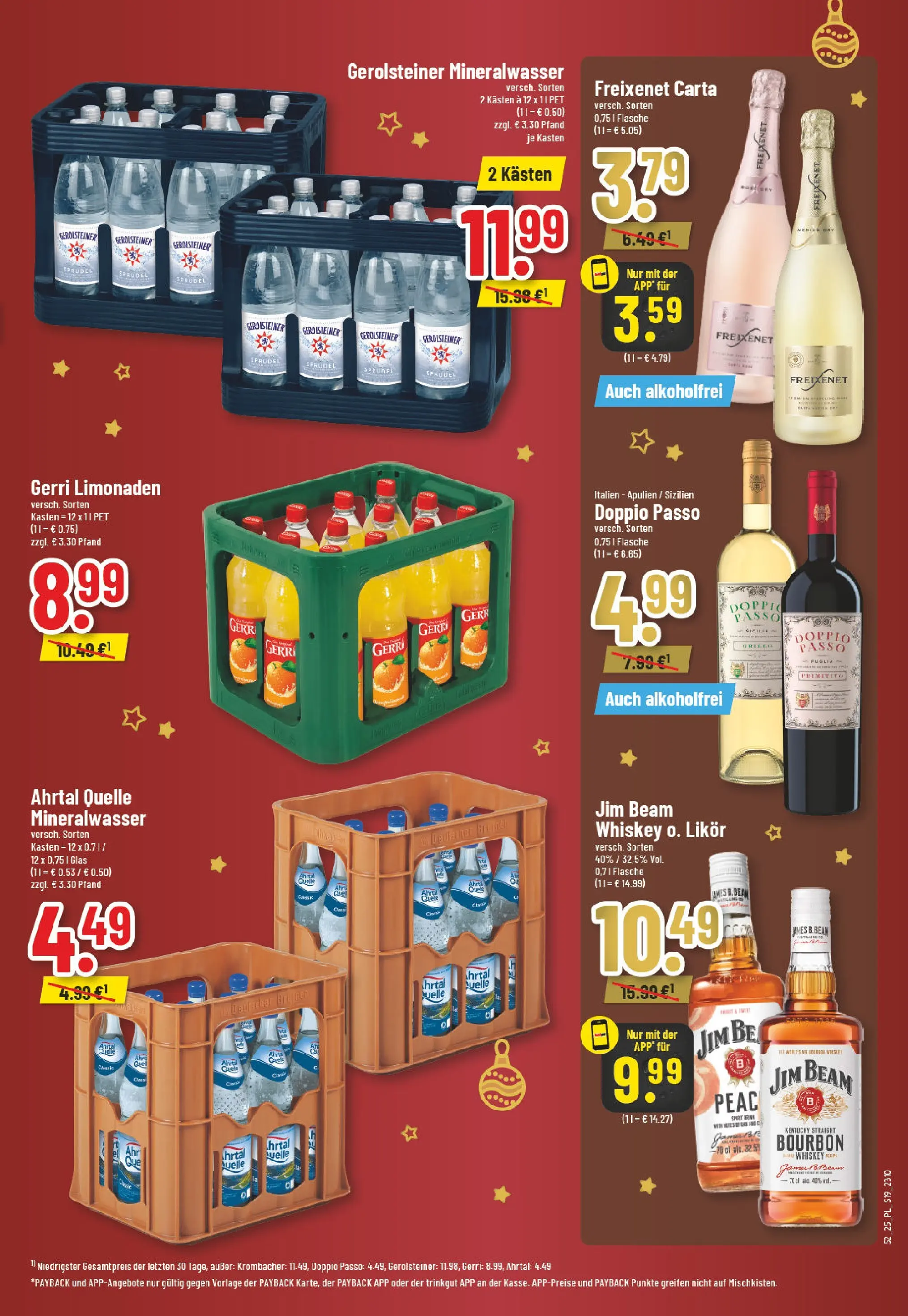 Edeka prospekt Goch	 (ab 21.12.2025) » Angebote Online | Seite: 19 | Produkte: Freixenet, Doppio Passo, Bourbon, Gerolsteiner