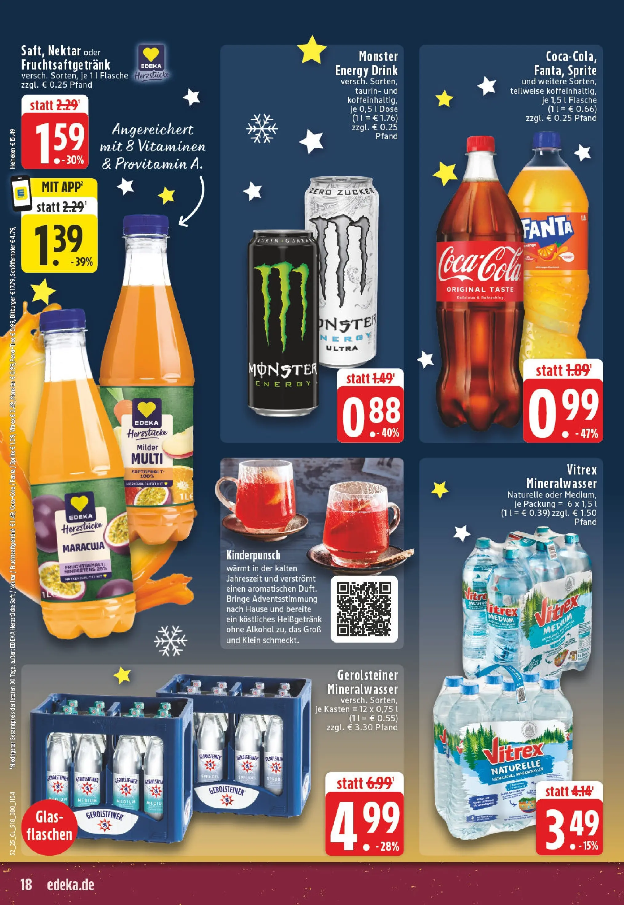 Edeka prospekt Höhn	 (ab 21.12.2025) » Angebote Online | Seite: 18 | Produkte: Coca cola, Sprite, Energy, Monster